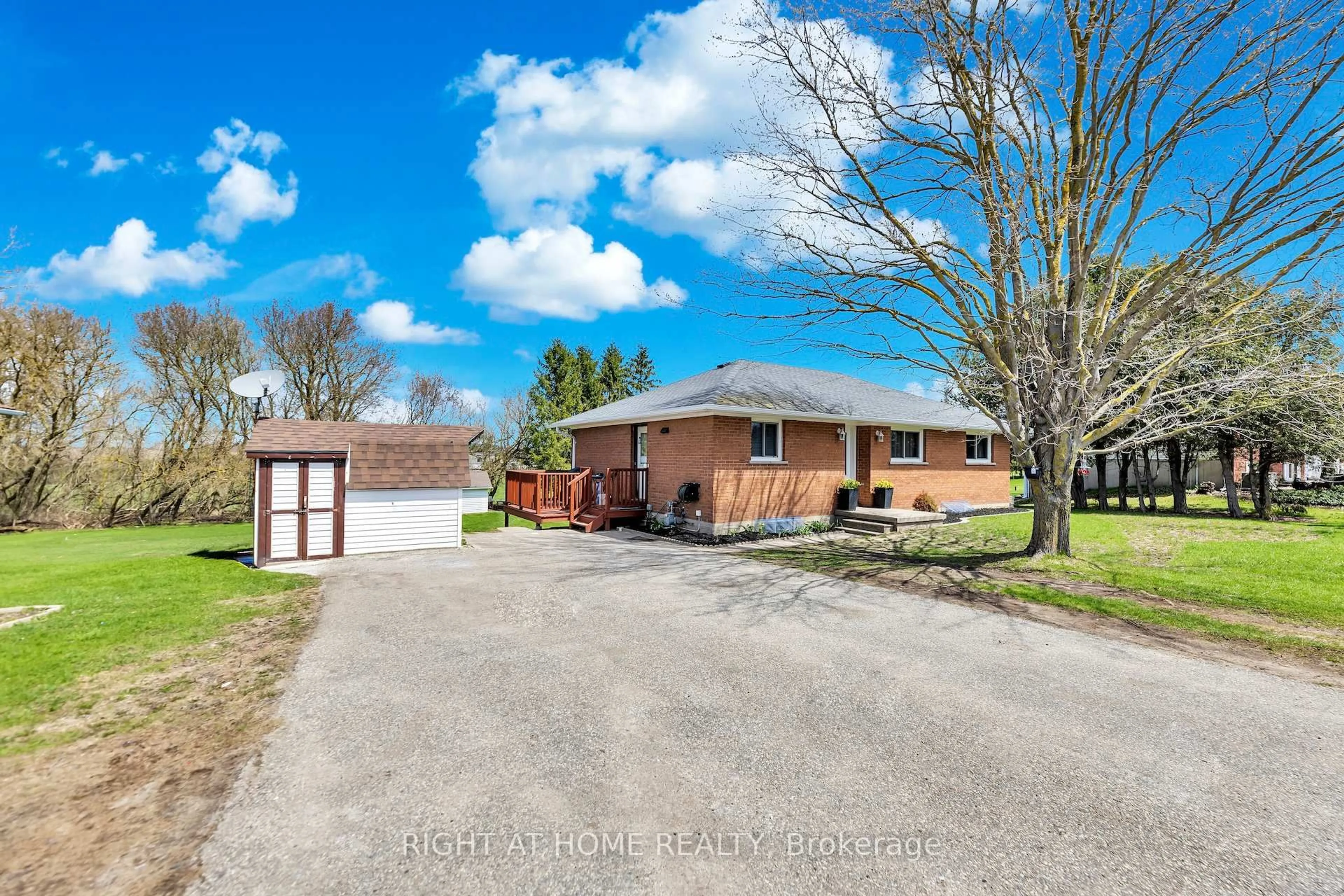 A pic from outside/outdoor area/front of a property/back of a property/a pic from drone, street for 7629 Hwy 6, R.R. # 1 Highway, Wellington North Ontario N0G 1A0
