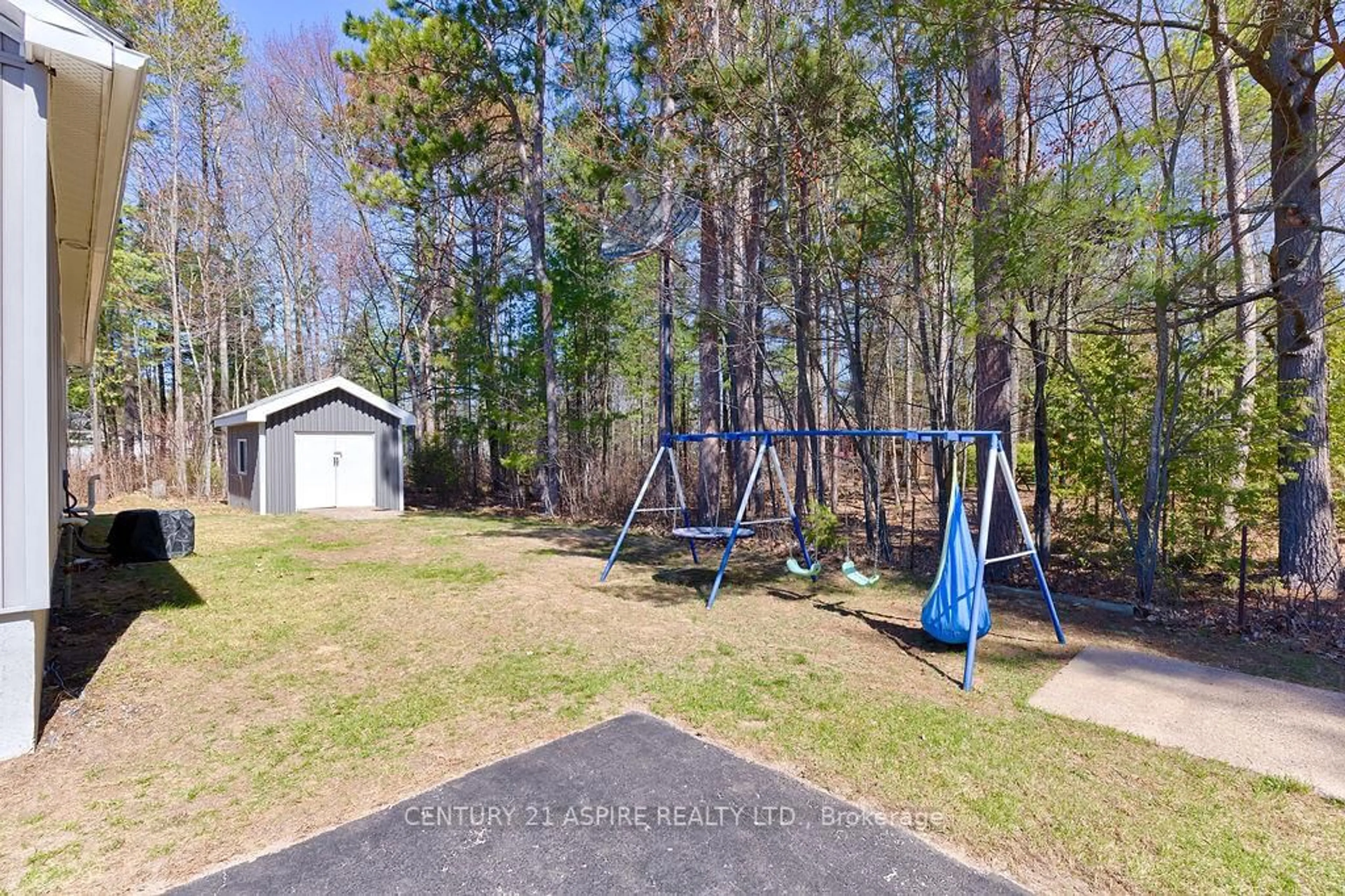 A pic from outside/outdoor area/front of a property/back of a property/a pic from drone, forest/trees view for 196 Schwanz Rd, Petawawa Ontario K8H 1Y5
