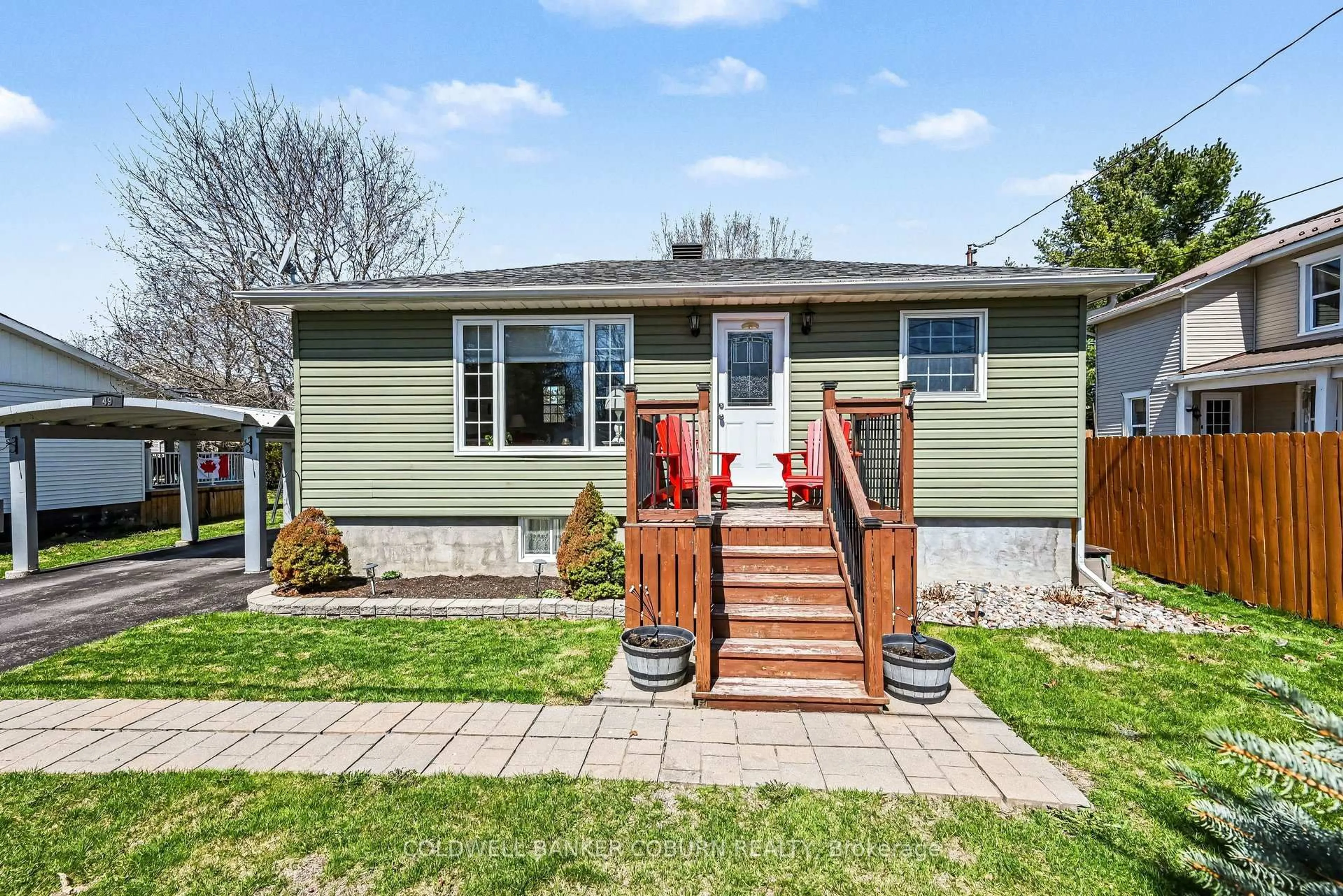 Home with vinyl exterior material, street for 49 Hummel St, North Dundas Ontario K0C 1H0
