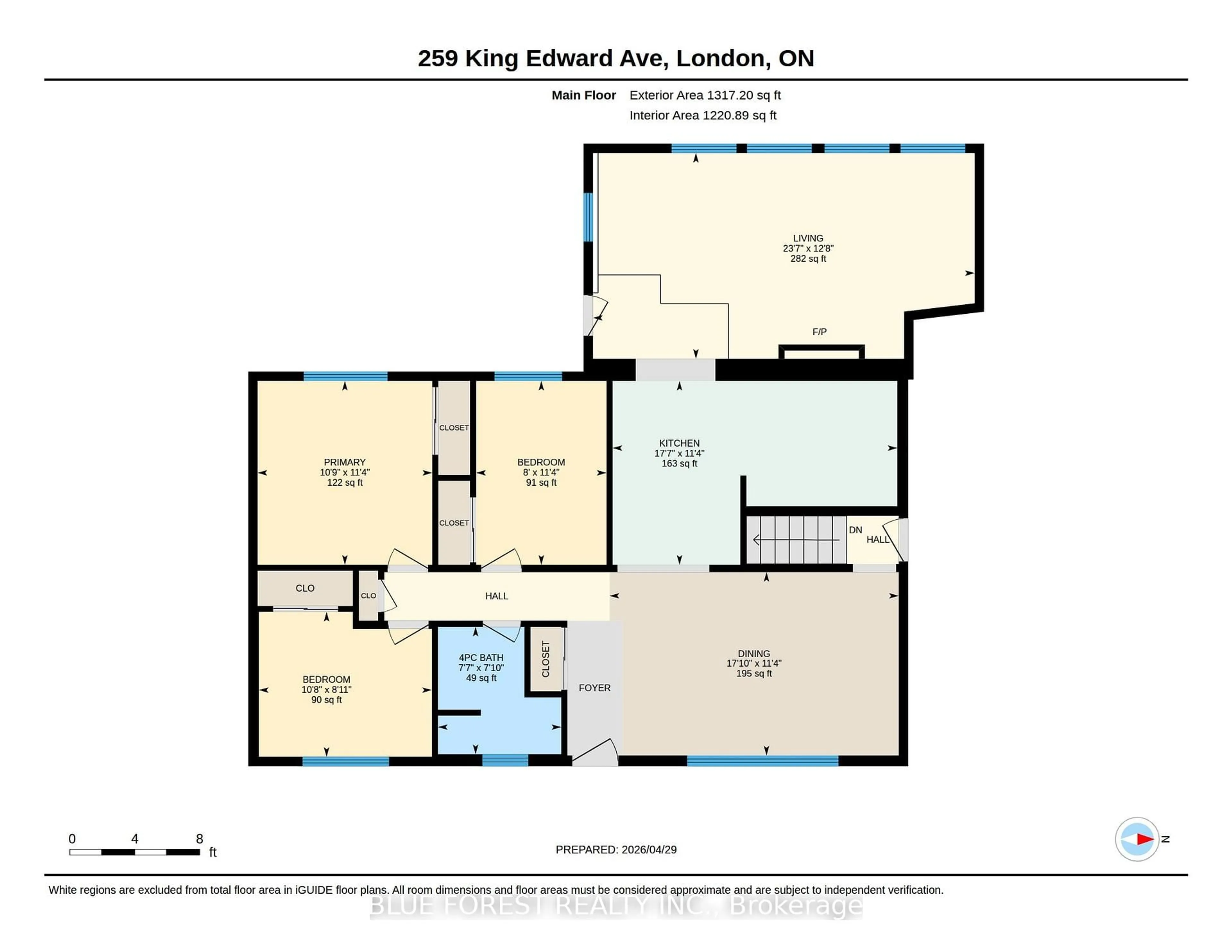 Floor plan for 259 King Edward Ave, London South Ontario N5Z 3V2