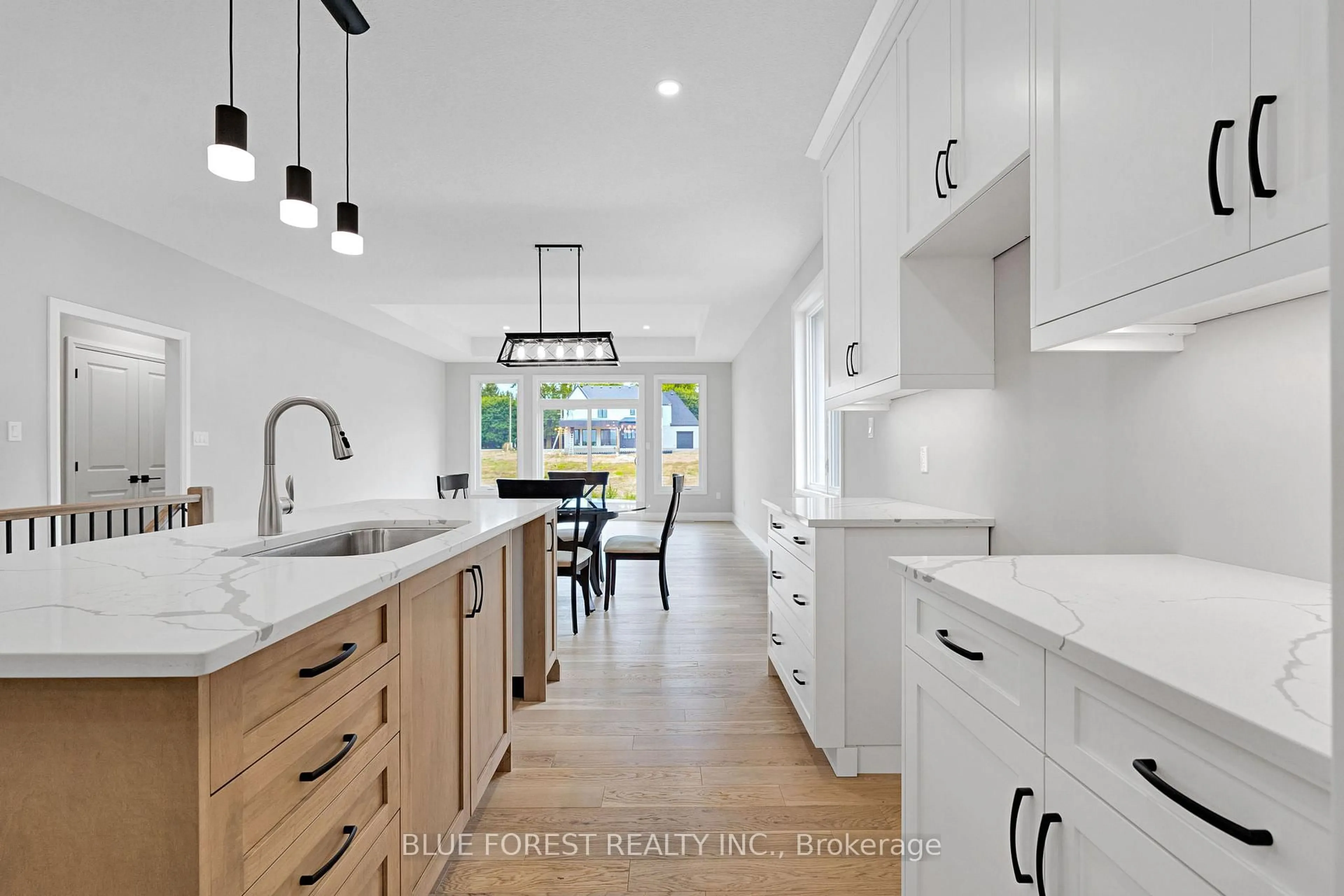Open concept kitchen, ceramic/tile floor for 147 SHIRLEY St, Thames Centre Ontario N0M 2P0