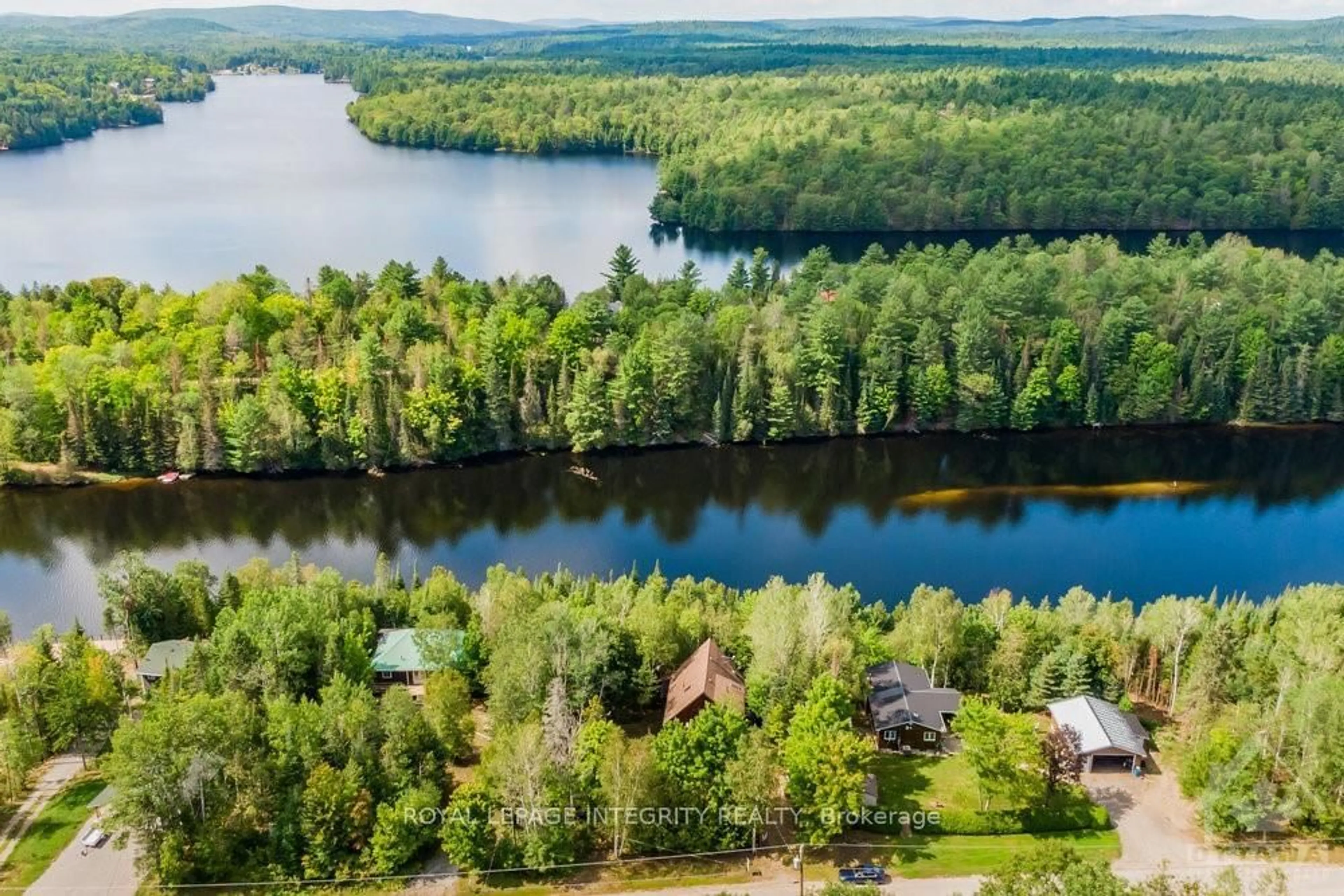 A pic from outside/outdoor area/front of a property/back of a property/a pic from drone, water/lake/river/ocean view for 6059 Centennial Dr, Renfrew Ontario K7V 3Z9