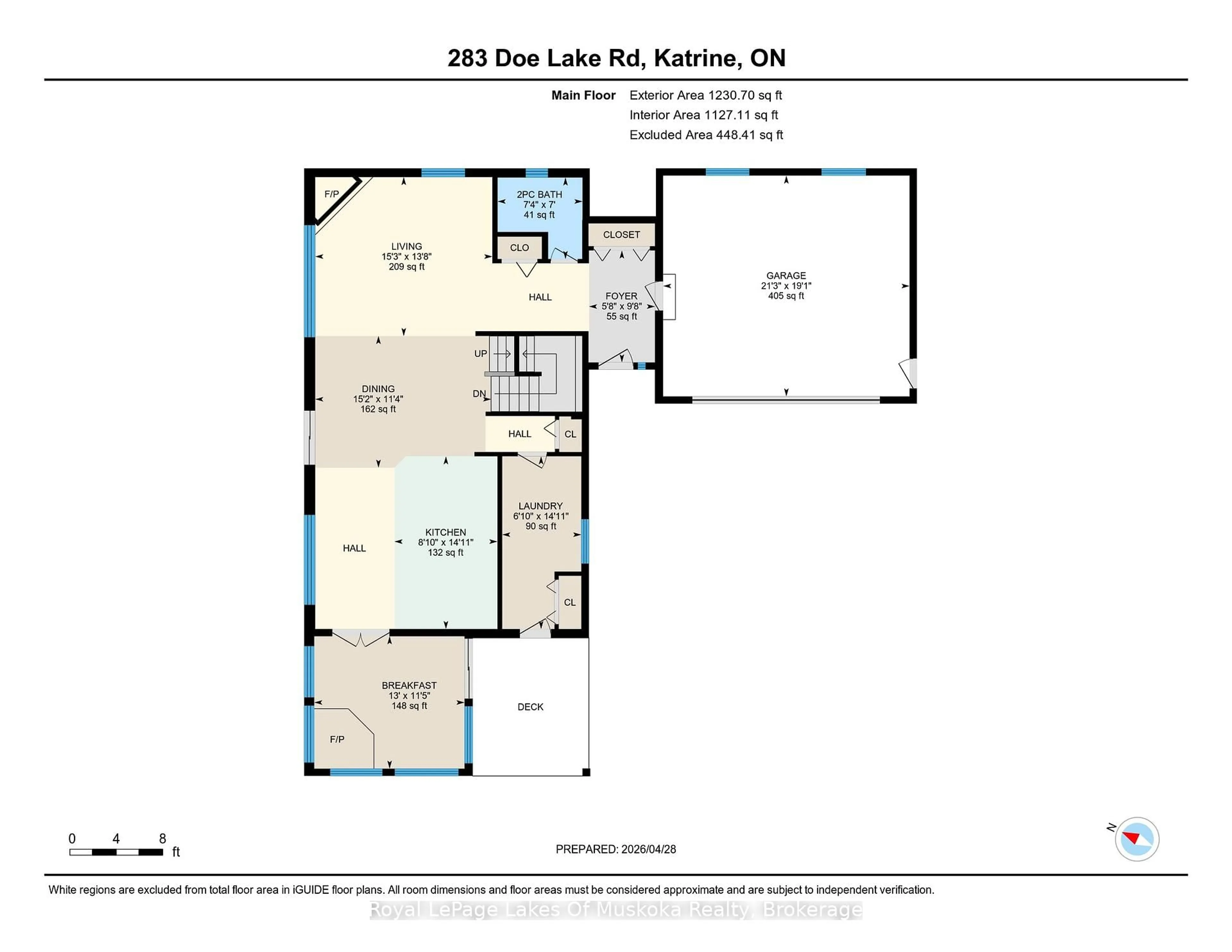 Floor plan for 283 Doe Lake Rd, Armour Ontario P0A 1L0