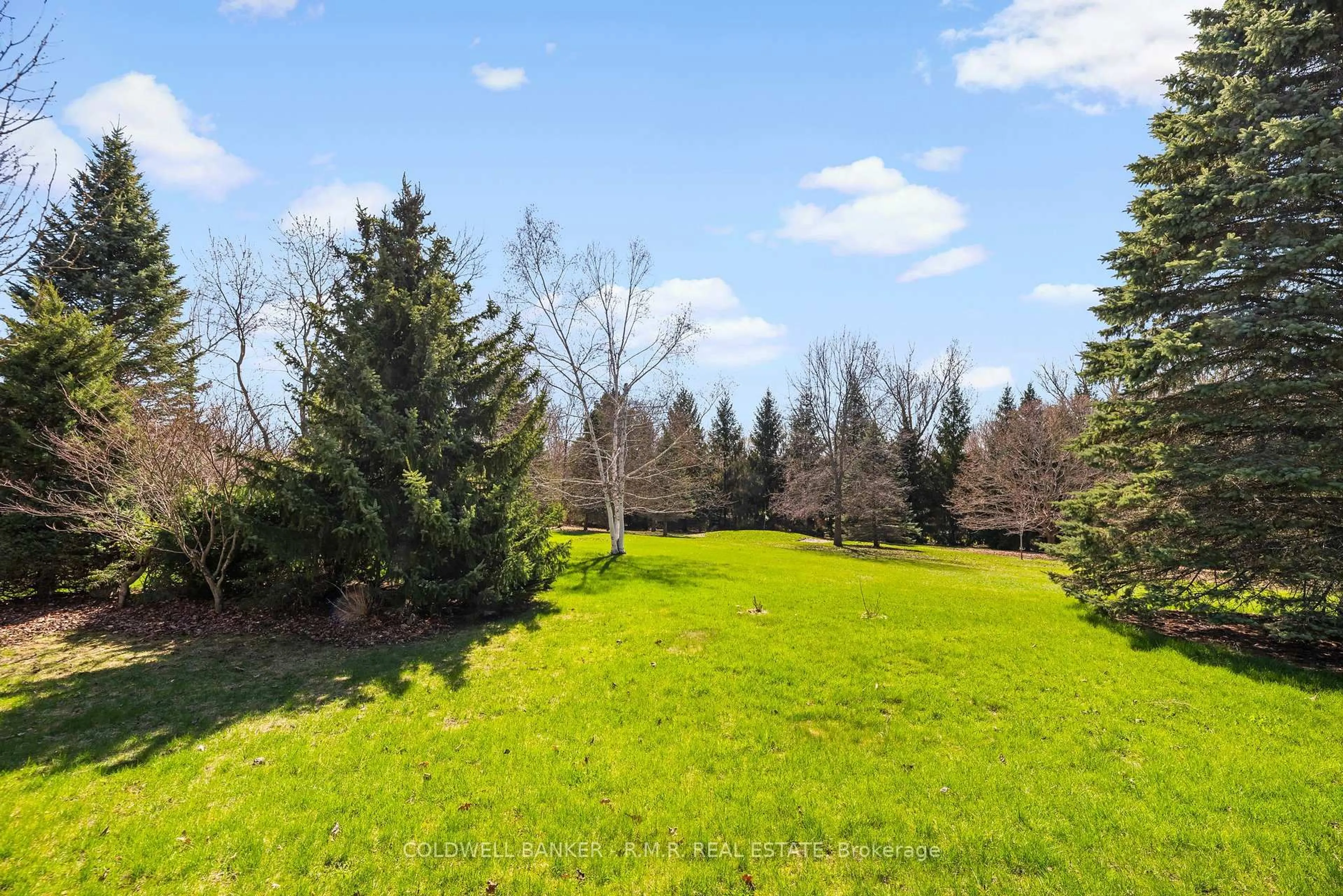 A pic from outside/outdoor area/front of a property/back of a property/a pic from drone, forest/trees view for 21 Skye Valley Dr, Hamilton Township Ontario K9A 0Y9