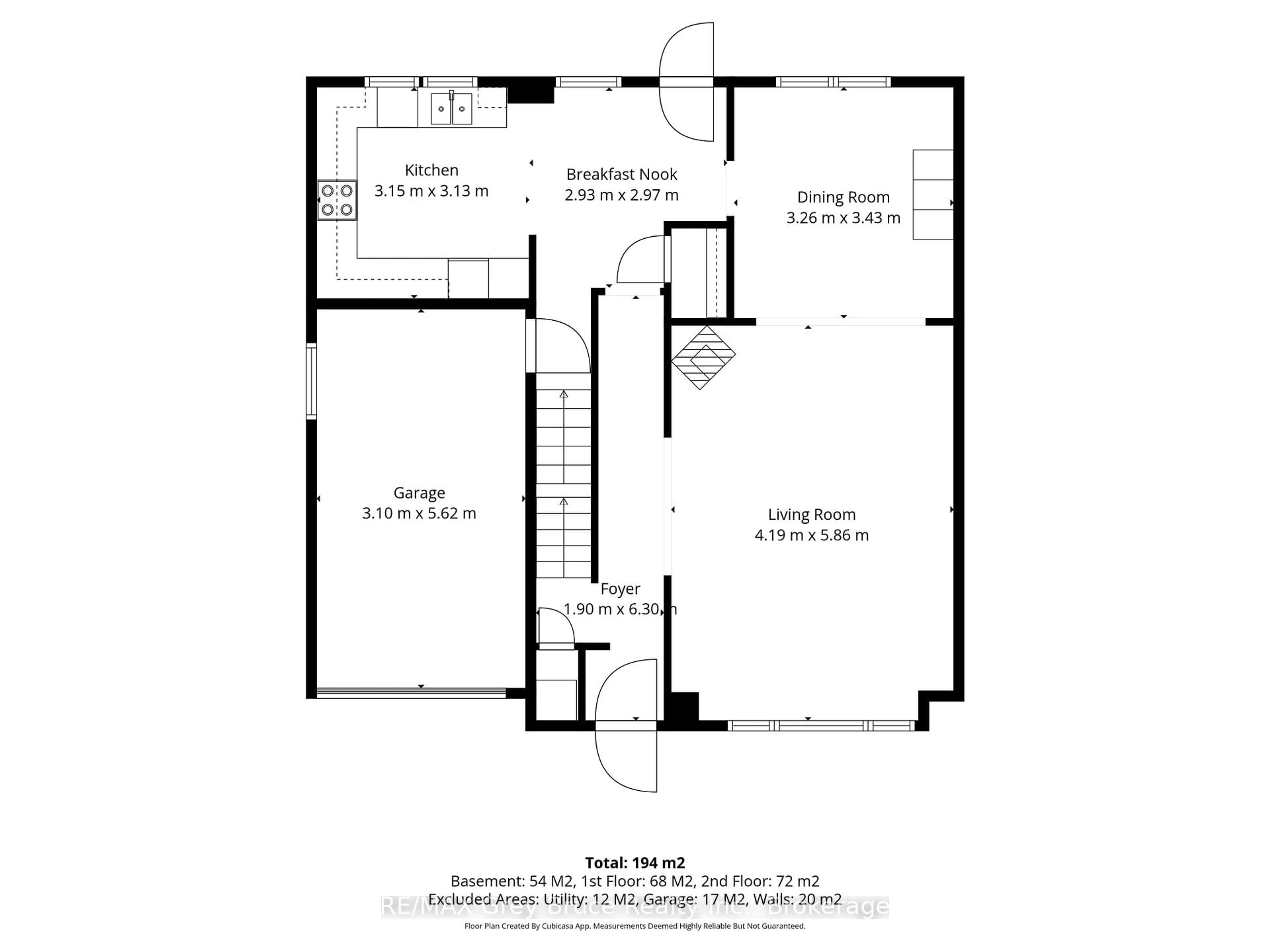 Floor plan for 1295 4th Ave, Owen Sound Ontario N4K 4W7
