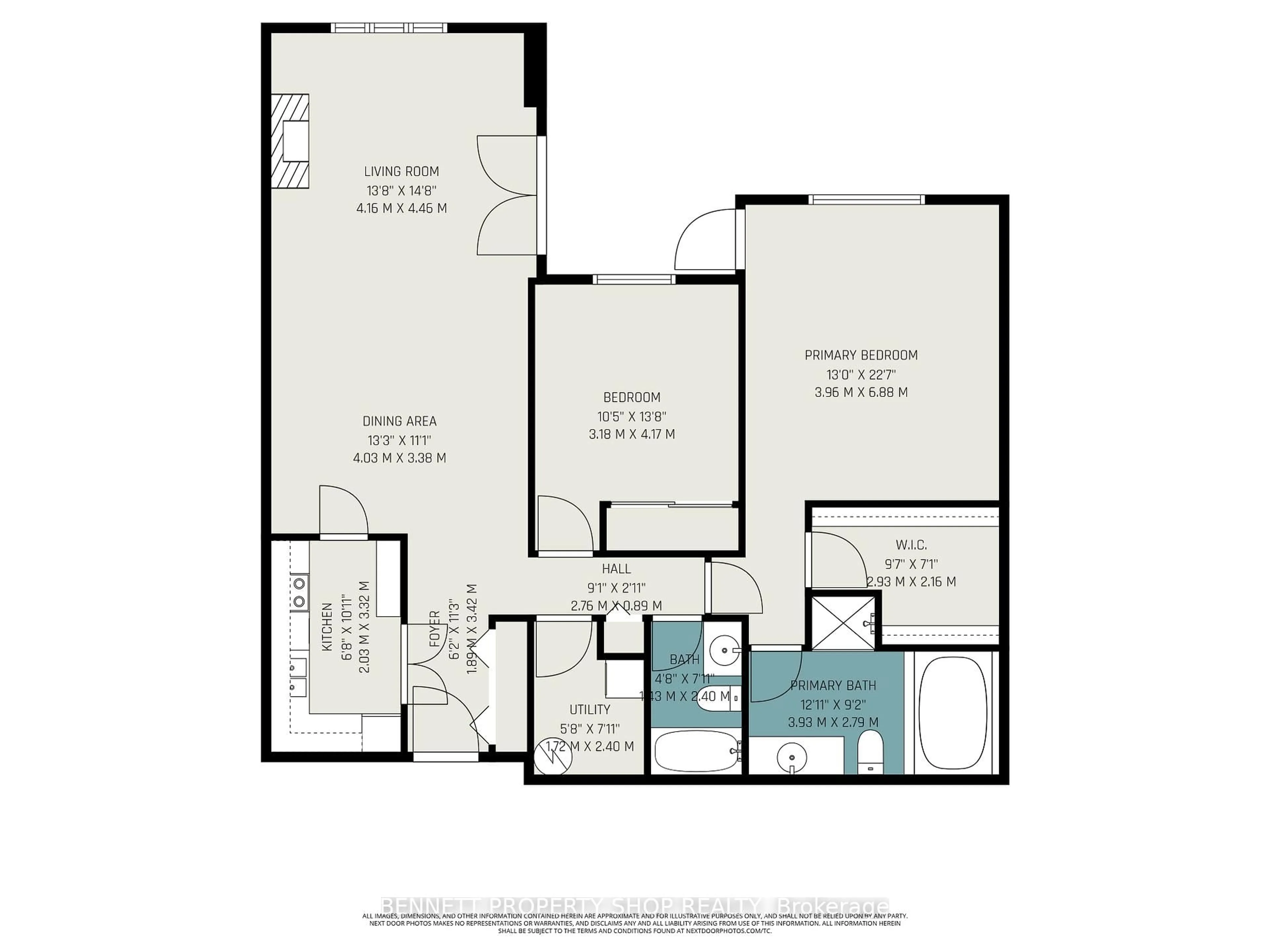 Floor plan for 3099 Carling Ave #305, Ottawa Ontario K2H 5A6