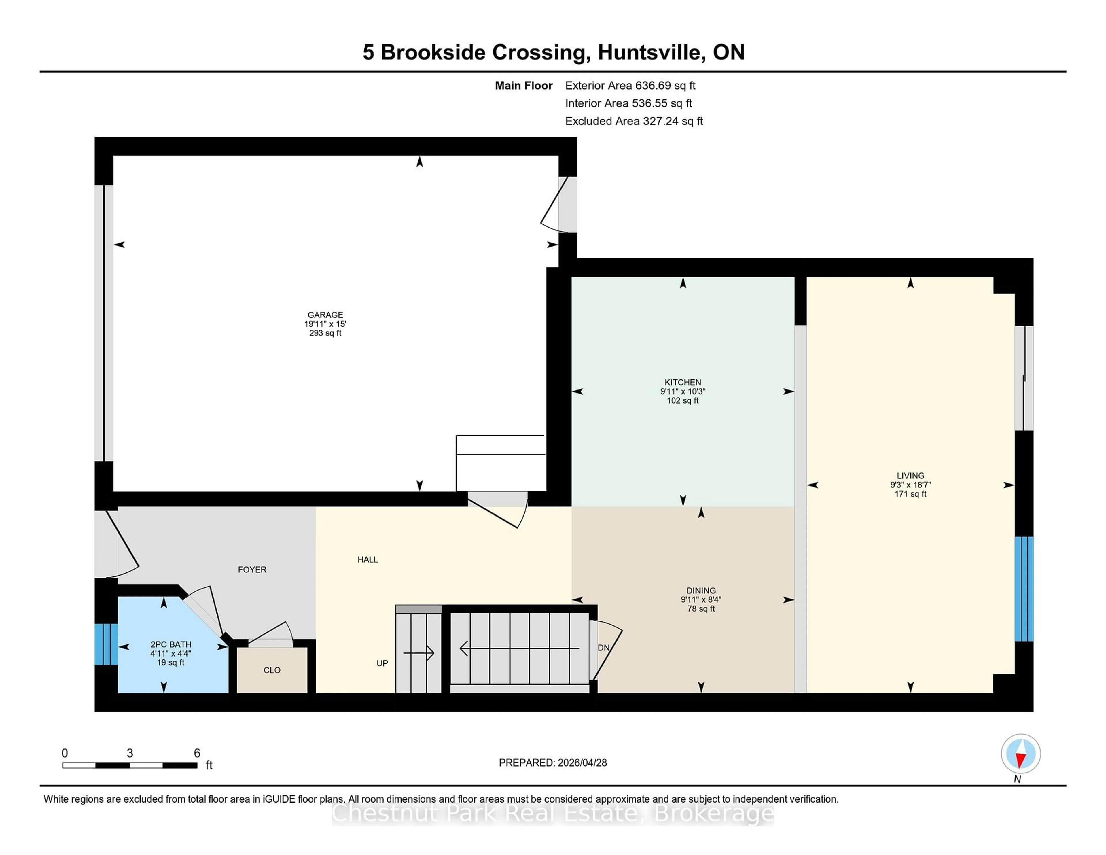 Floor plan for 5 Brookside Crossing, Huntsville Ontario P1H 1C9