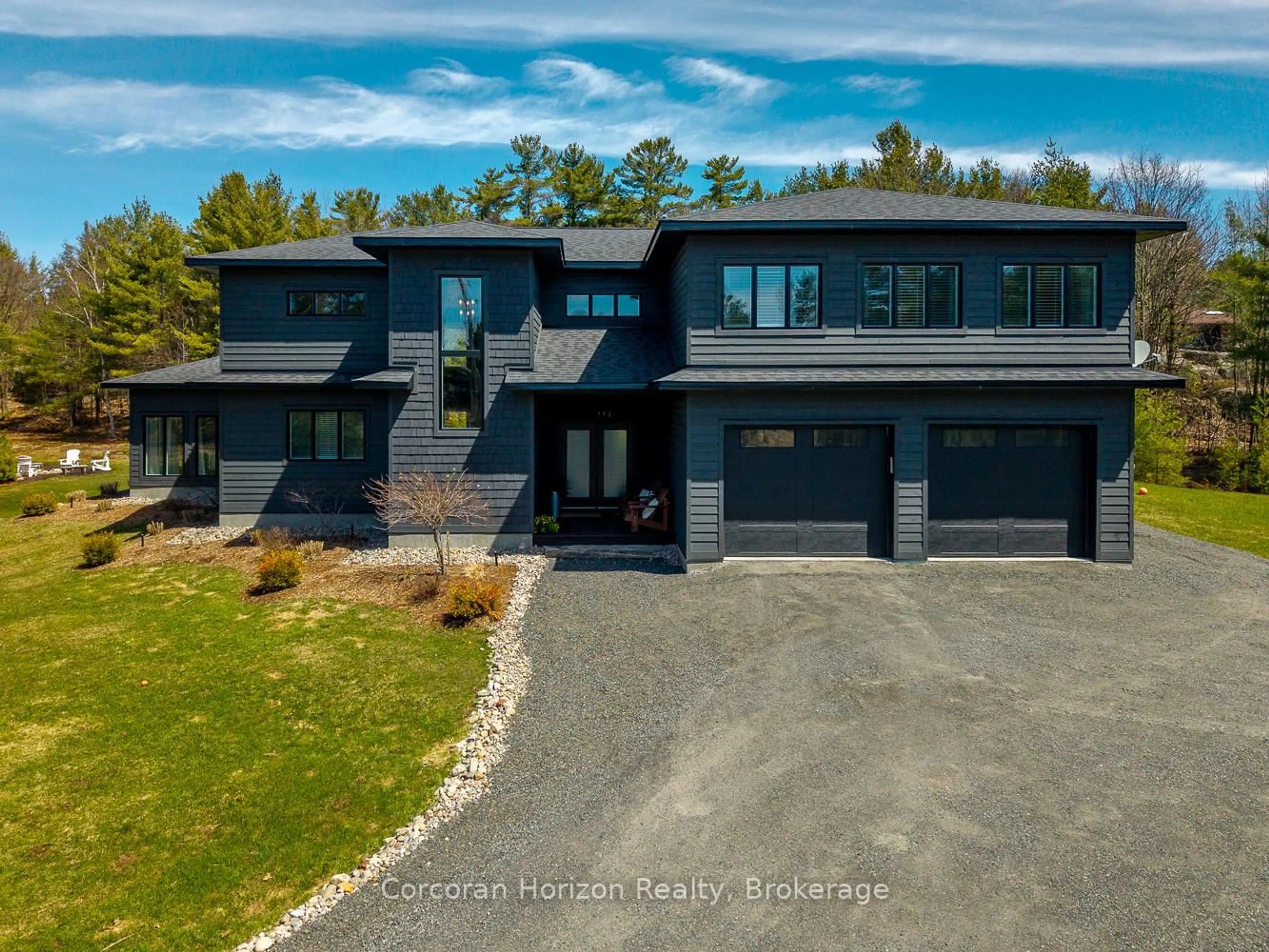 A pic from outside/outdoor area/front of a property/back of a property/a pic from drone, street for 19 Ryder Dr, McDougall Ontario P2A 2W9