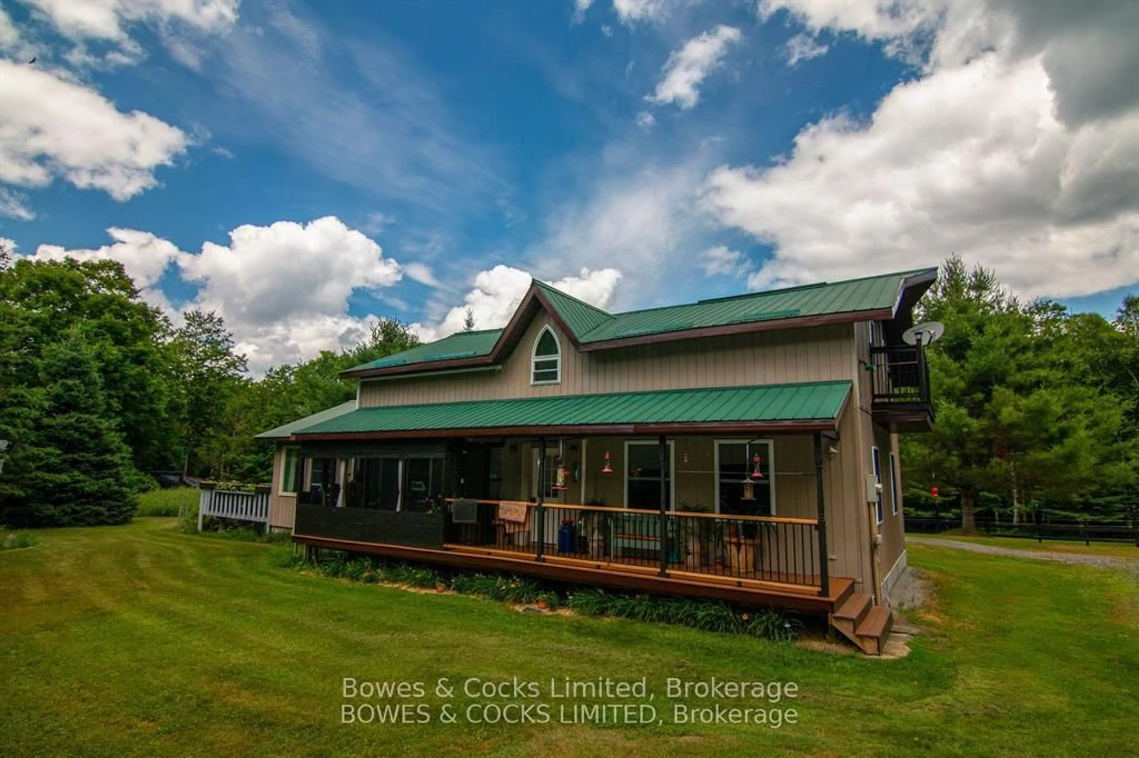 A pic from outside/outdoor area/front of a property/back of a property/a pic from drone, building for 72 Jones Rd, Coe Hill Ontario K0L 1P0