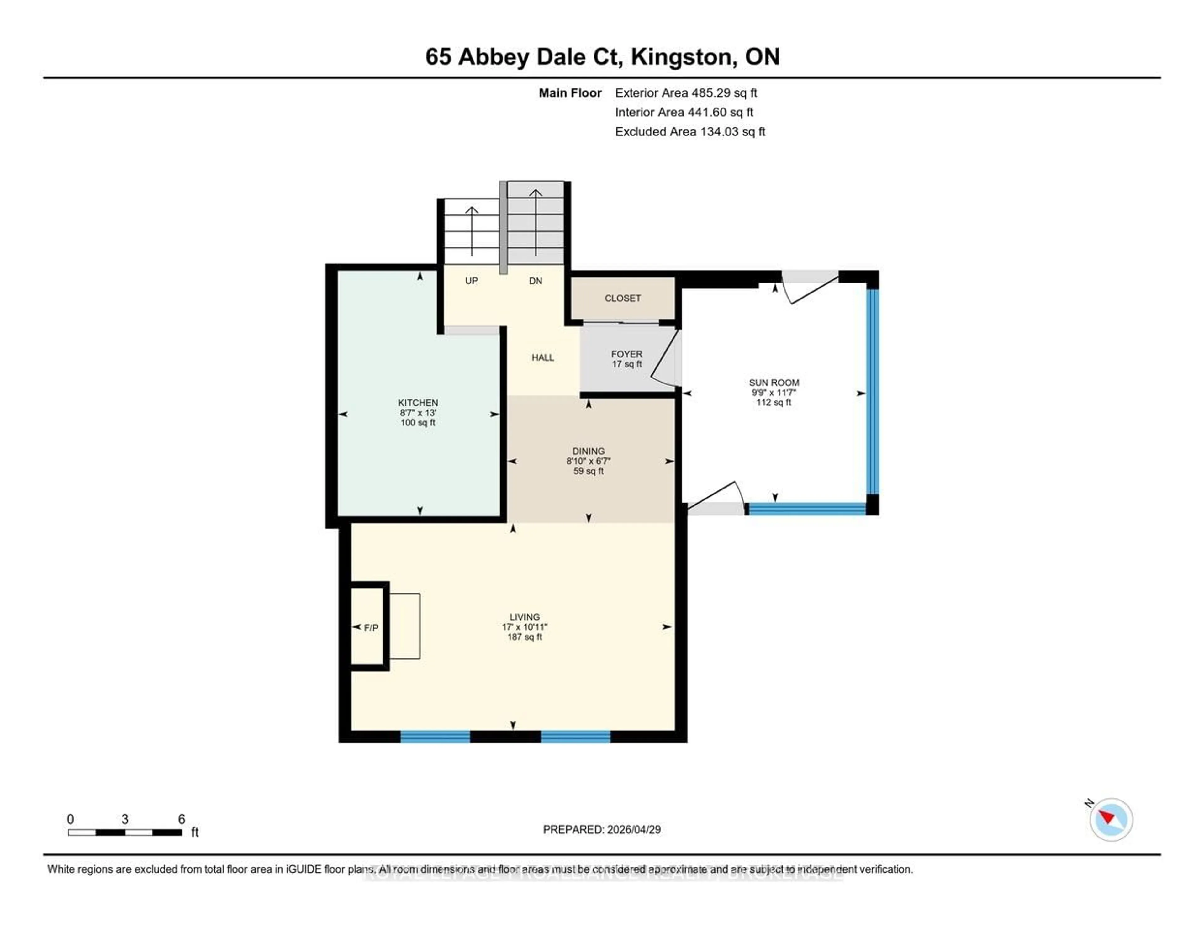 Floor plan for 65 Abbey Dale Crt, Kingston Ontario K7K 5W8
