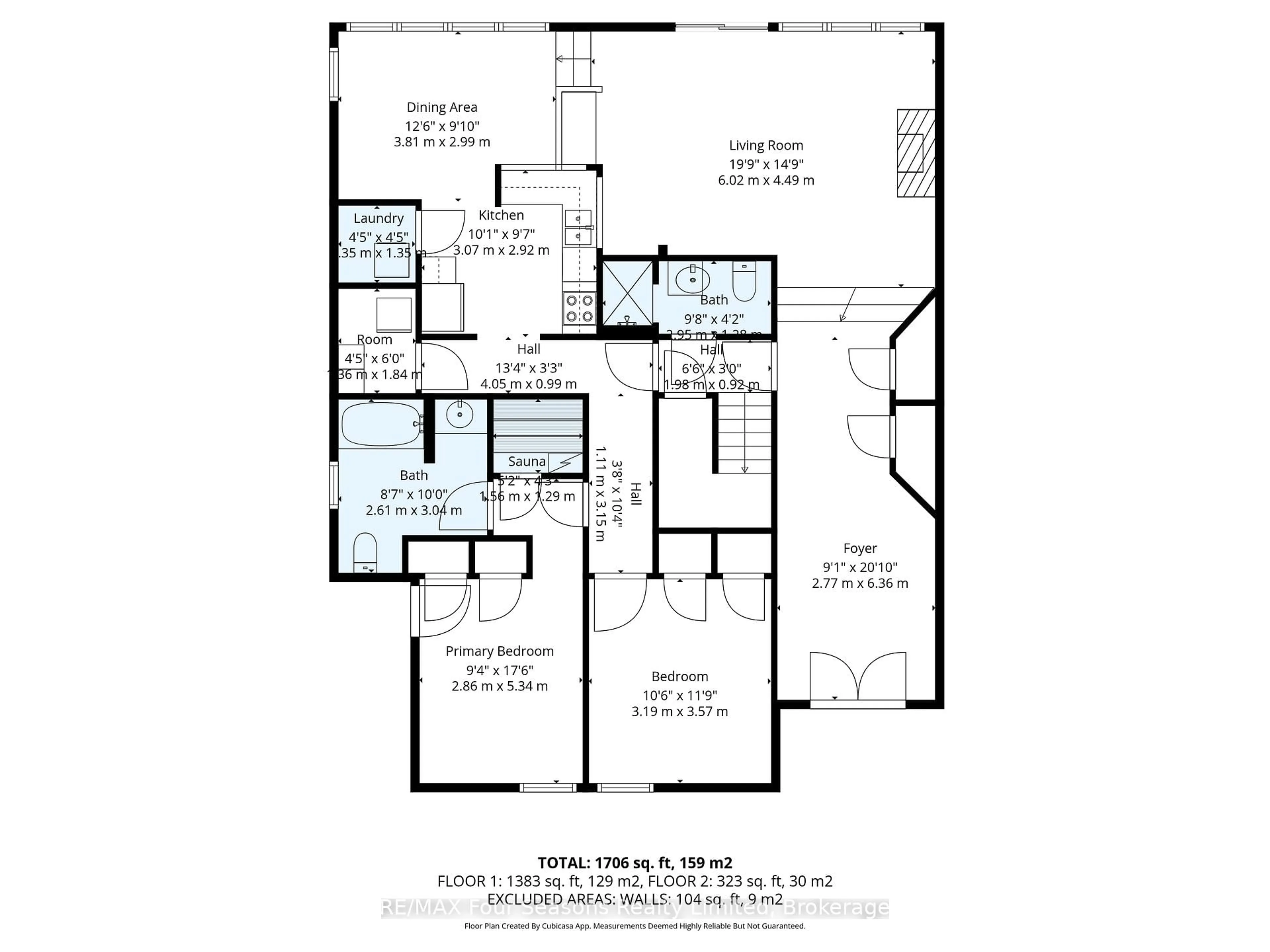 Floor plan for 107 Wintergreen Pl #113, Blue Mountains Ontario L9Y 0P8