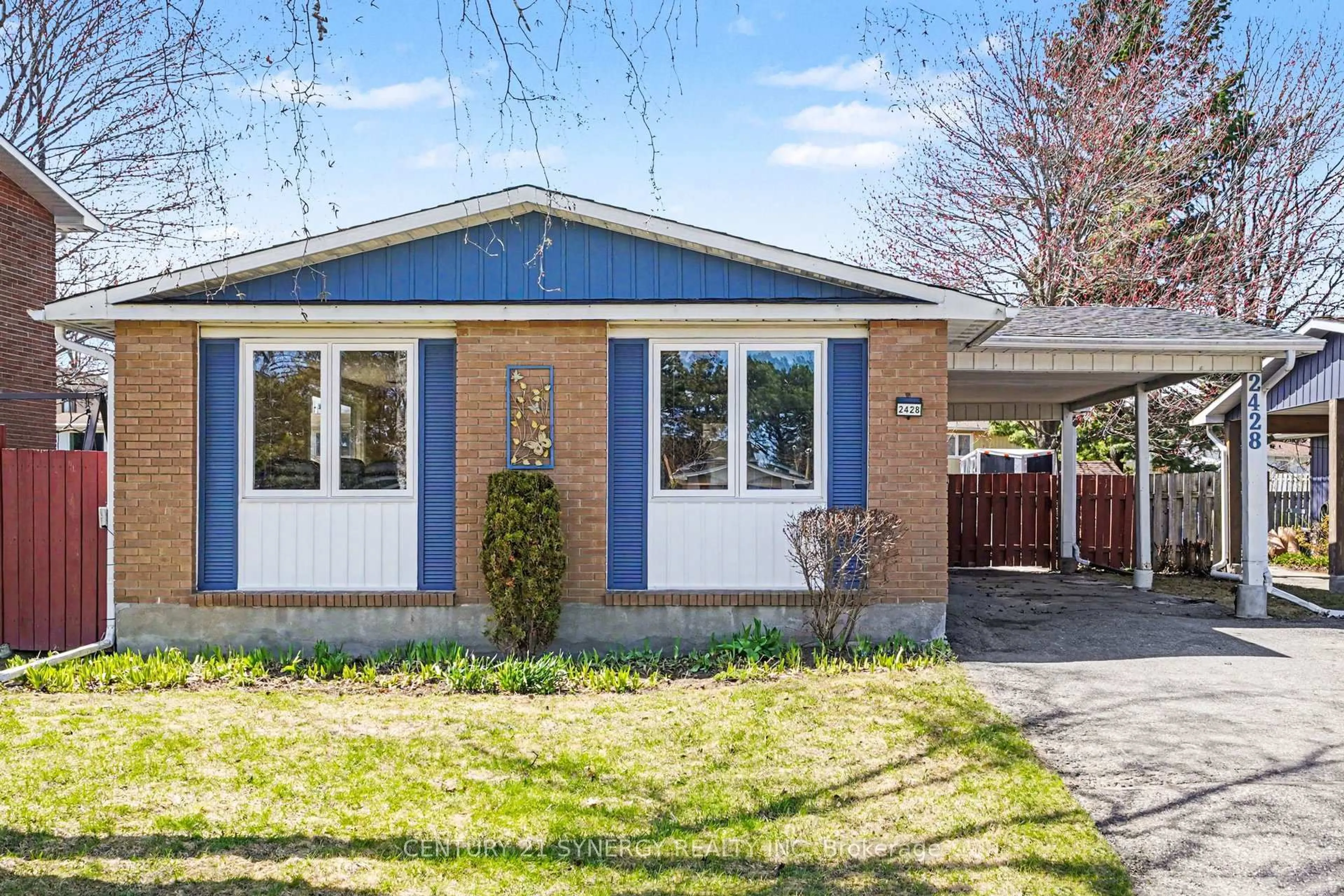 Home with brick exterior material, street for 2428 BLACKSTONE Cres, Ottawa Ontario K1B 4H2