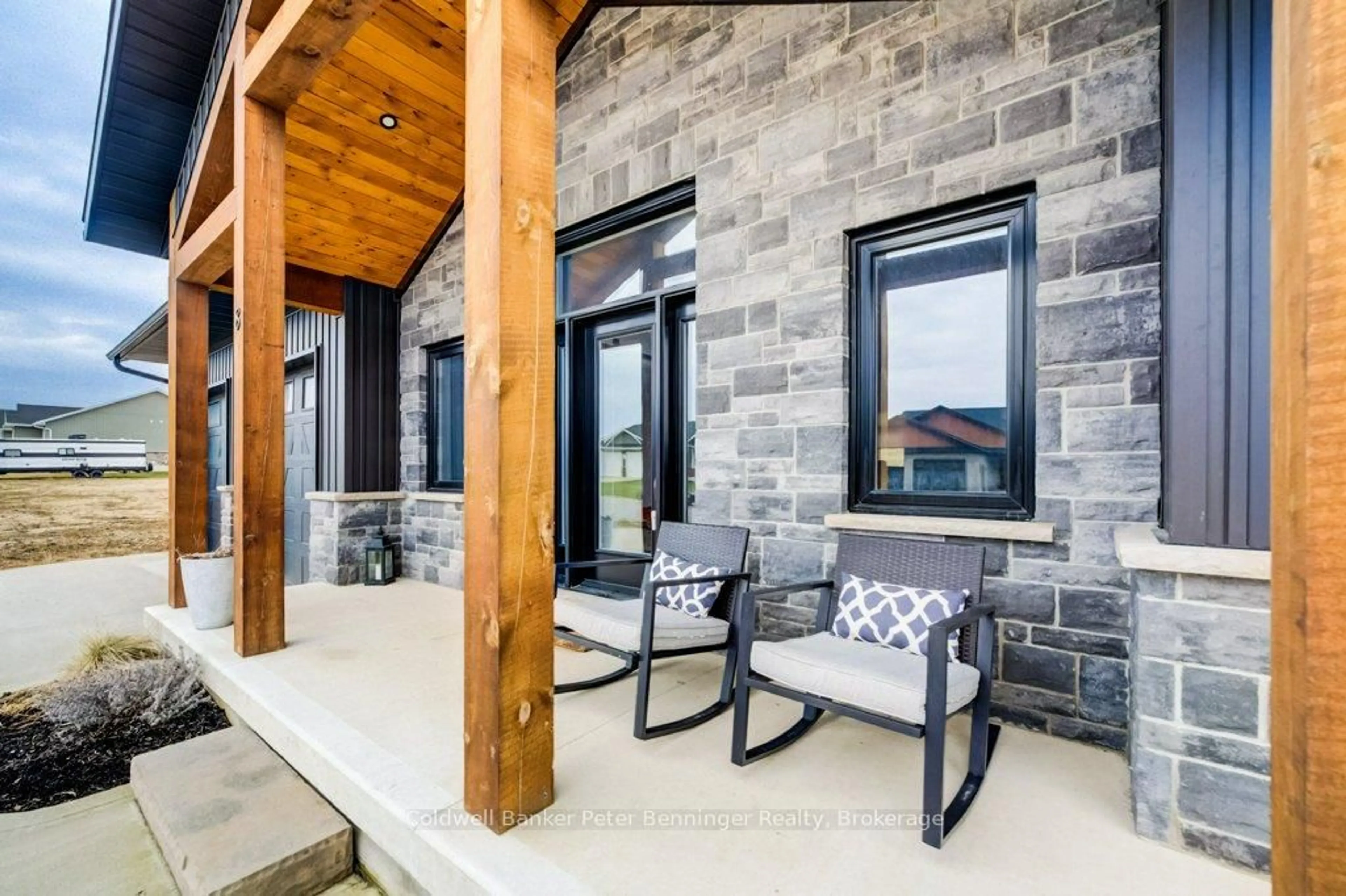 Patio, mountain view for 8 Mel St, South Bruce Ontario N0G 2J0
