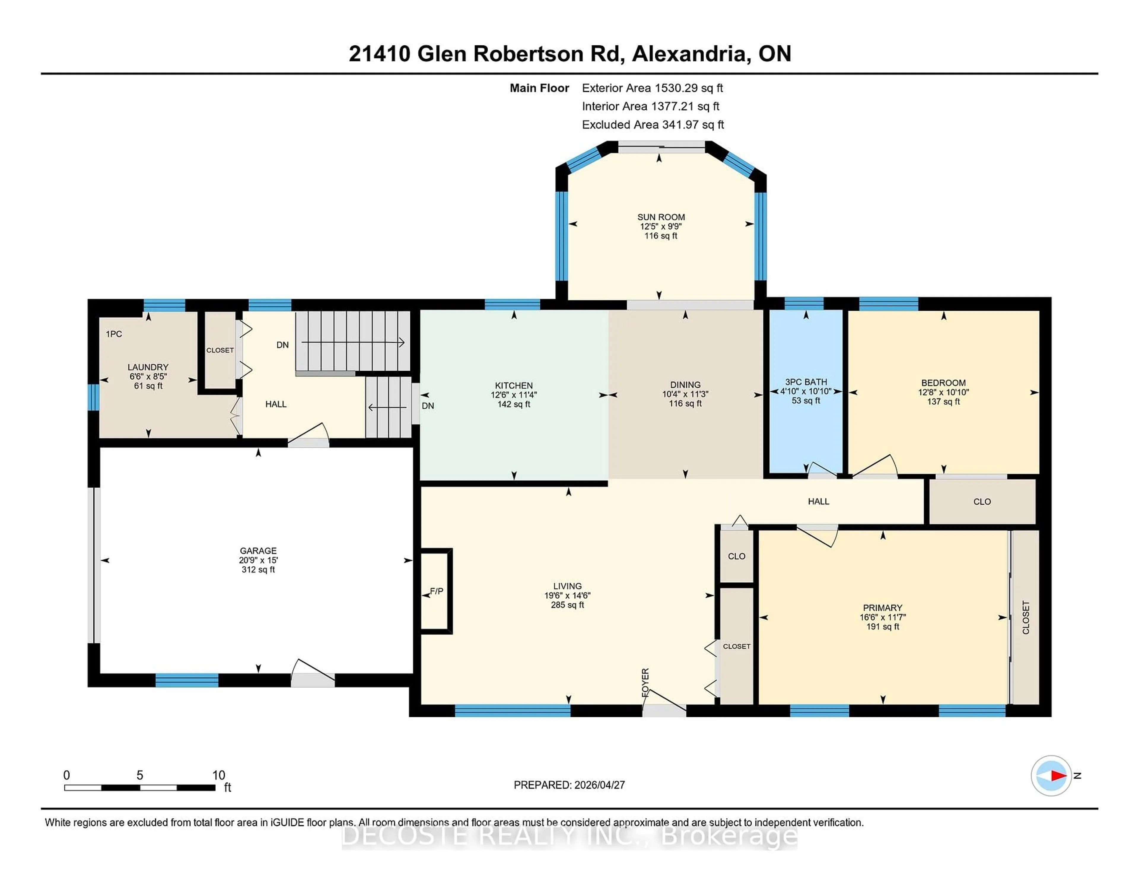 Floor plan for 21410 County 10 Rd, North Glengarry Ontario K0C 1A0