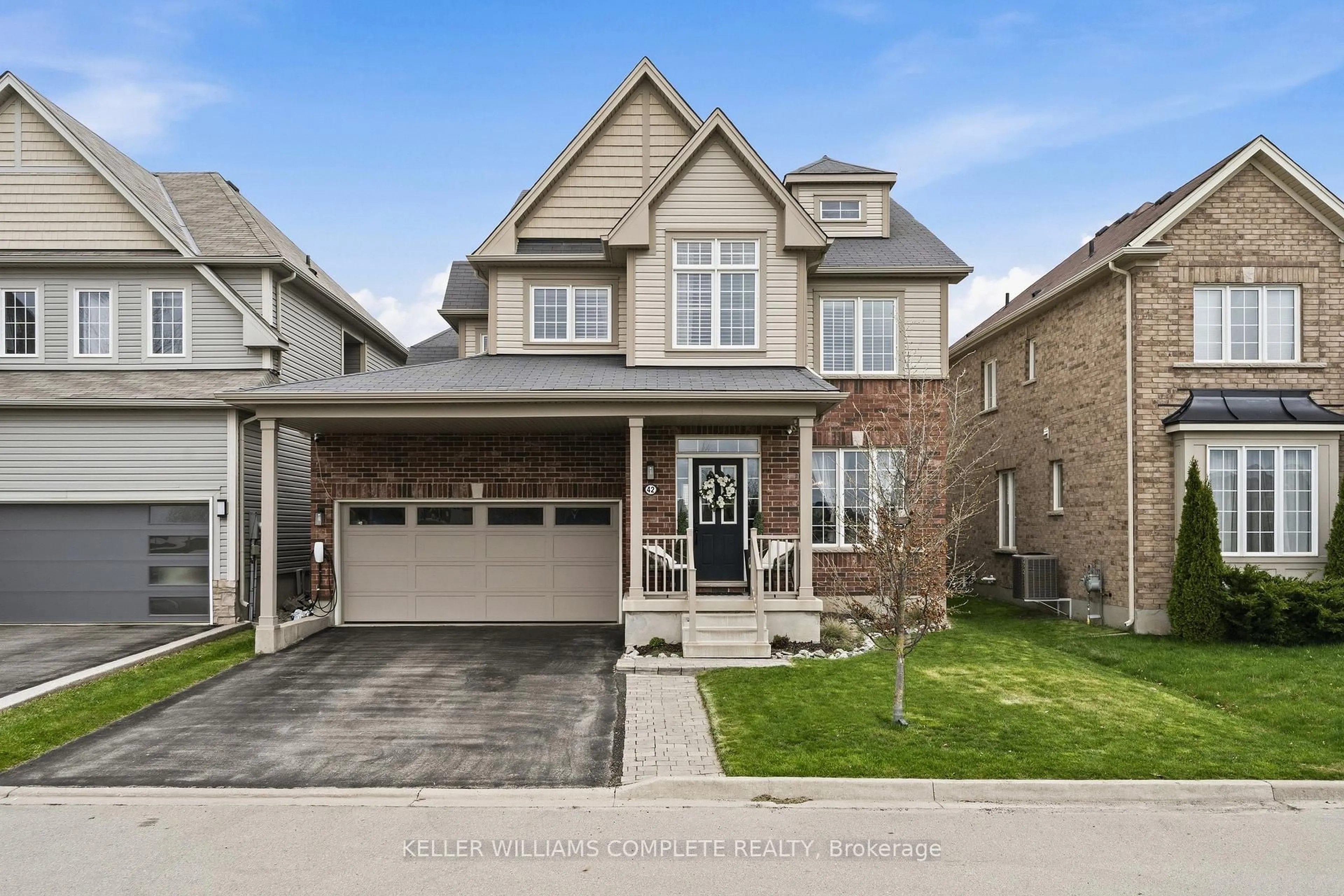 Home with brick exterior material, street for 42 Yager Dr, Hamilton Ontario L0R 1C0