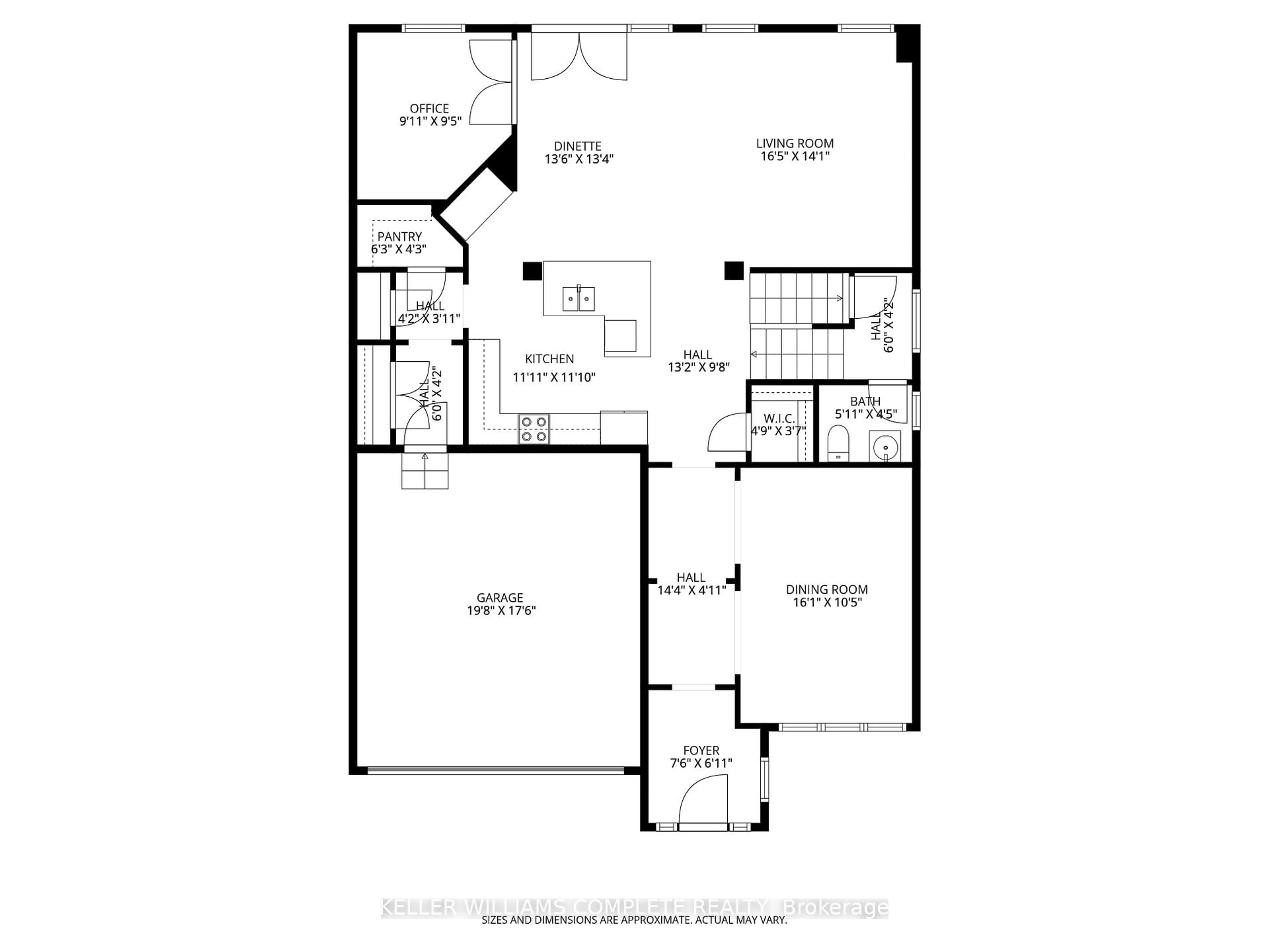 Floor plan for 42 Yager Dr, Hamilton Ontario L0R 1C0