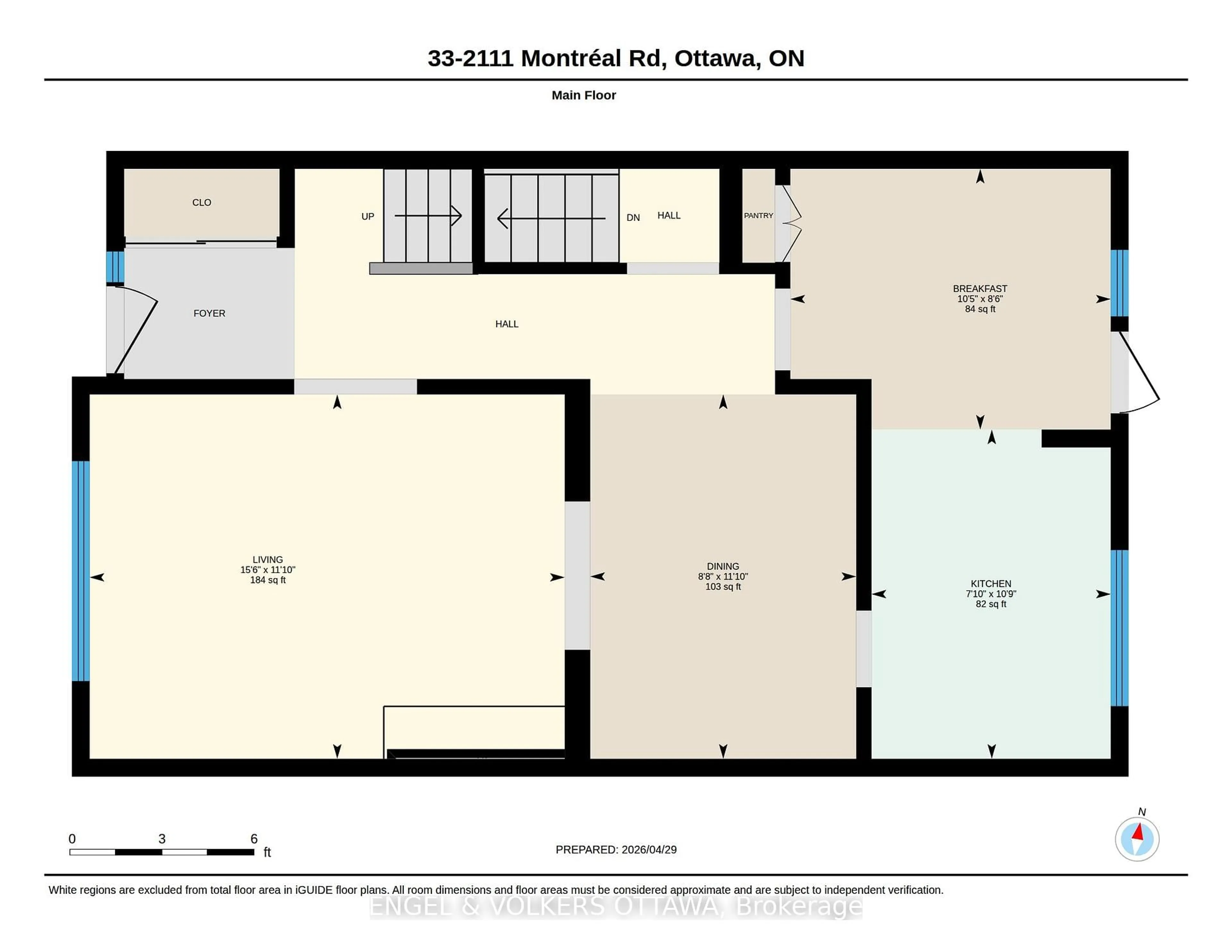 Floor plan for 2111 Montreal Rd #33, Ottawa Ontario K1J 8M8