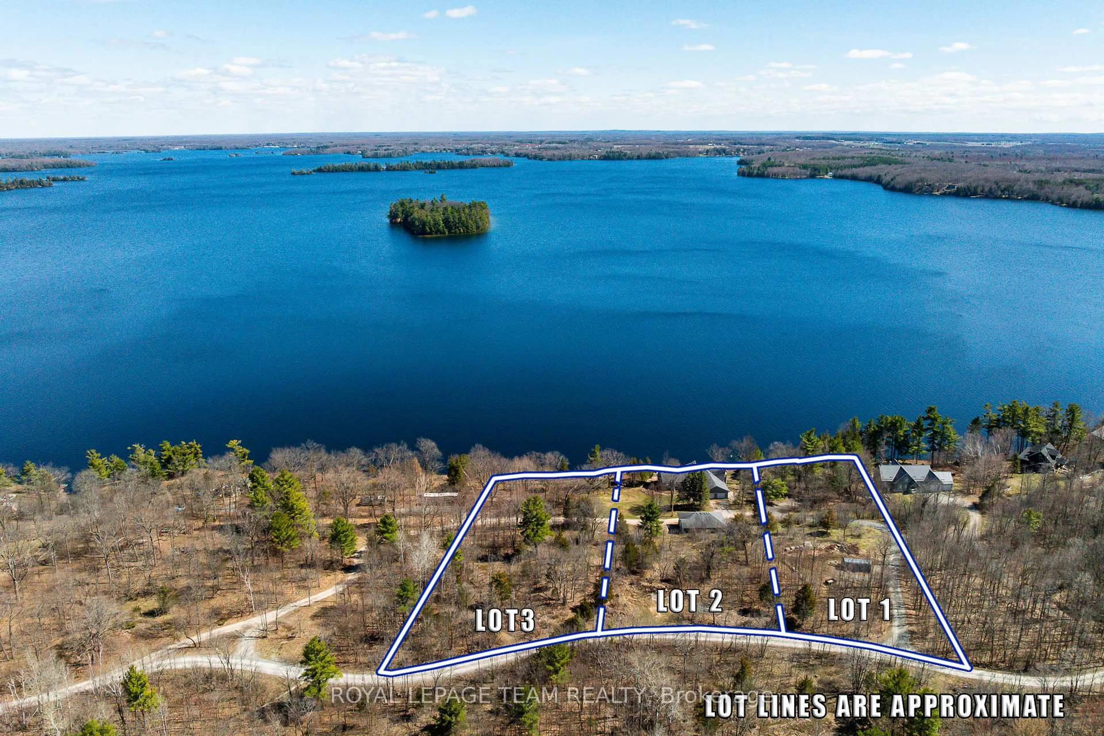 A pic from outside/outdoor area/front of a property/back of a property/a pic from drone, water/lake/river/ocean view for 605 Big Rideau North Shore Rd, Perth Ontario K7H 3C5