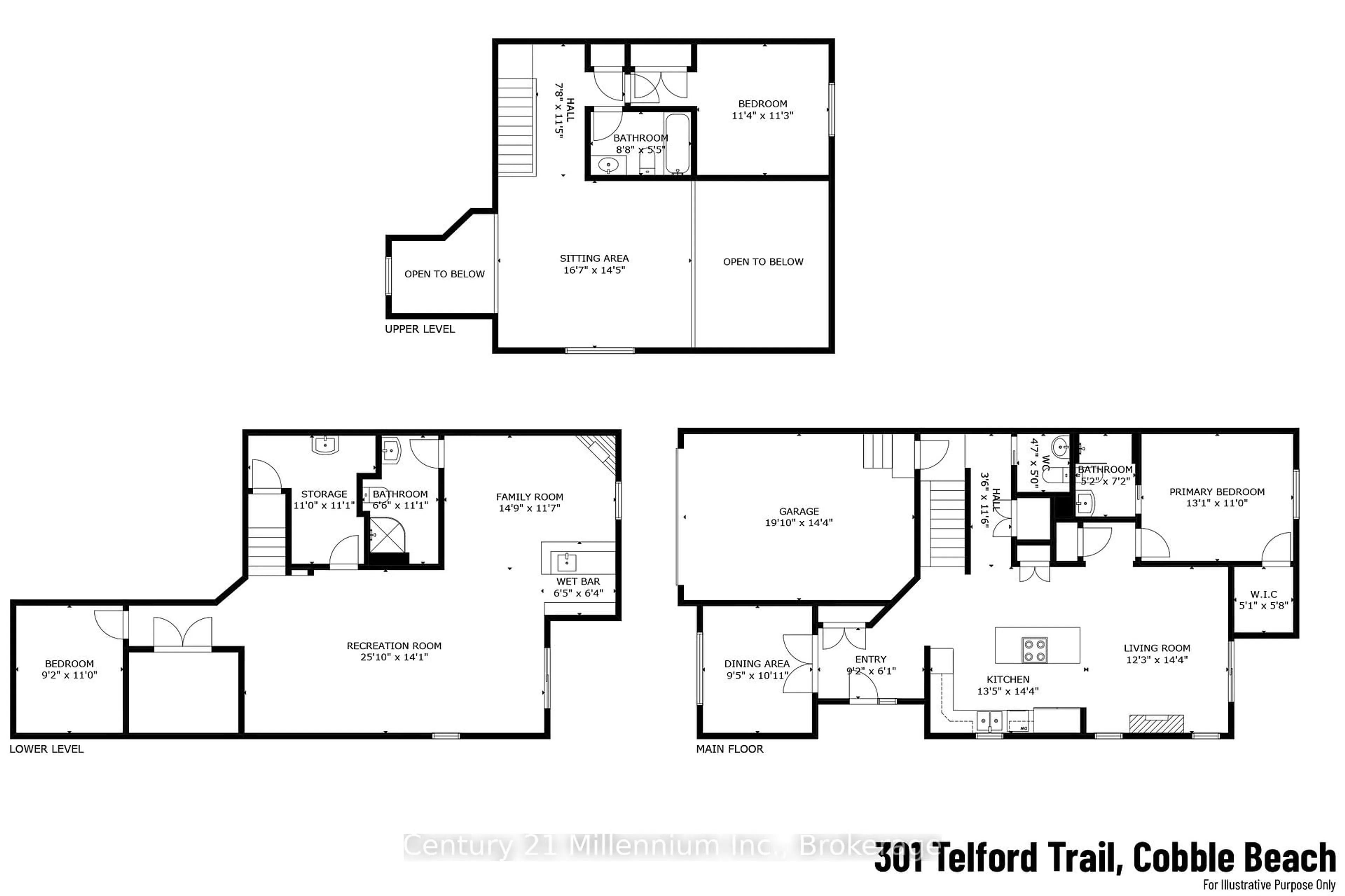 Floor plan for 301 Telford Tr, Georgian Bluffs Ontario N0H 1S0