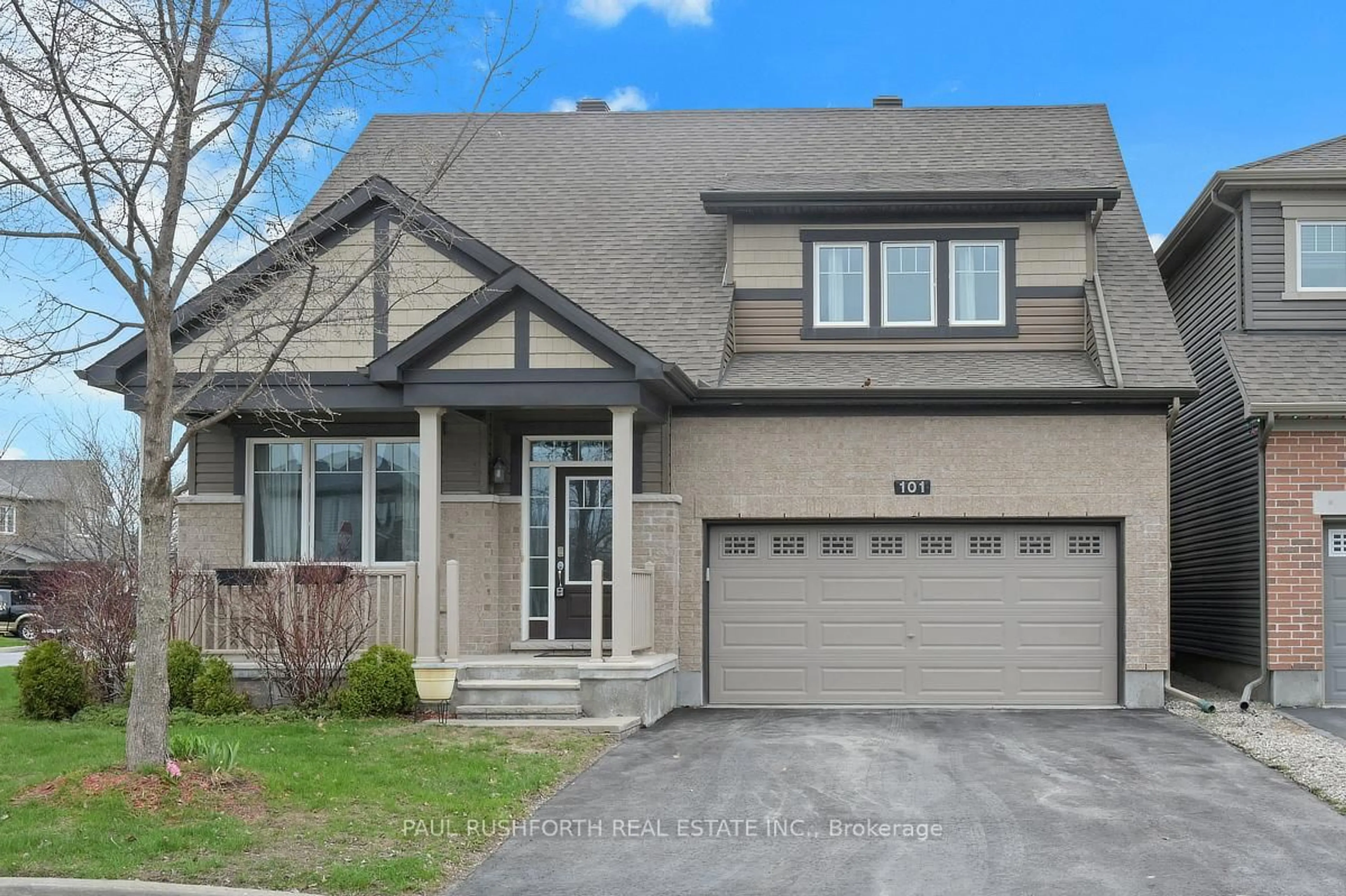 Home with brick exterior material, street for 101 Red Rock Lane, Nepean Ontario K2J 6H2