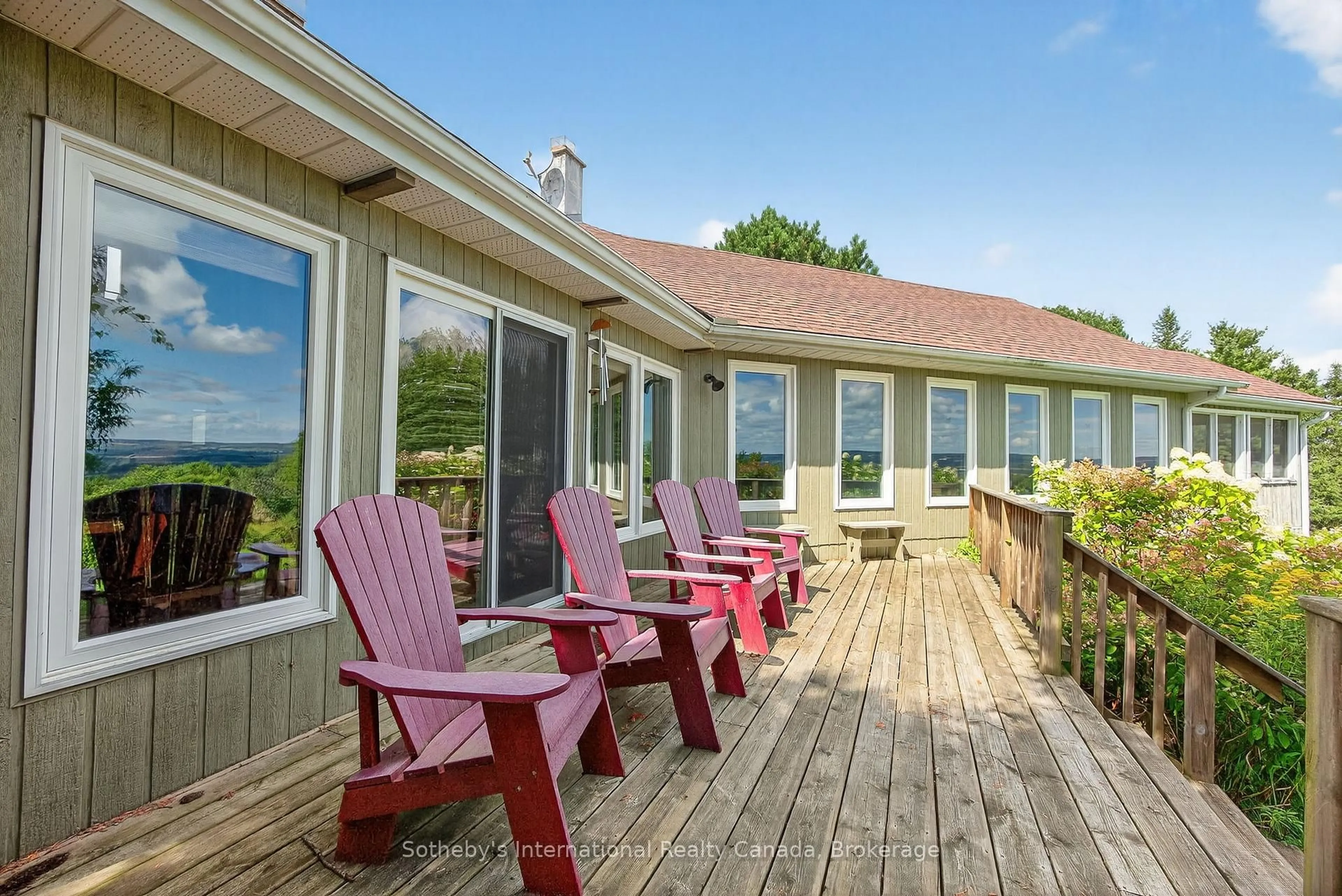 Patio, water/lake/river/ocean view for 47118 Old Mail Rd, Grey Highlands Ontario N0H 1N0