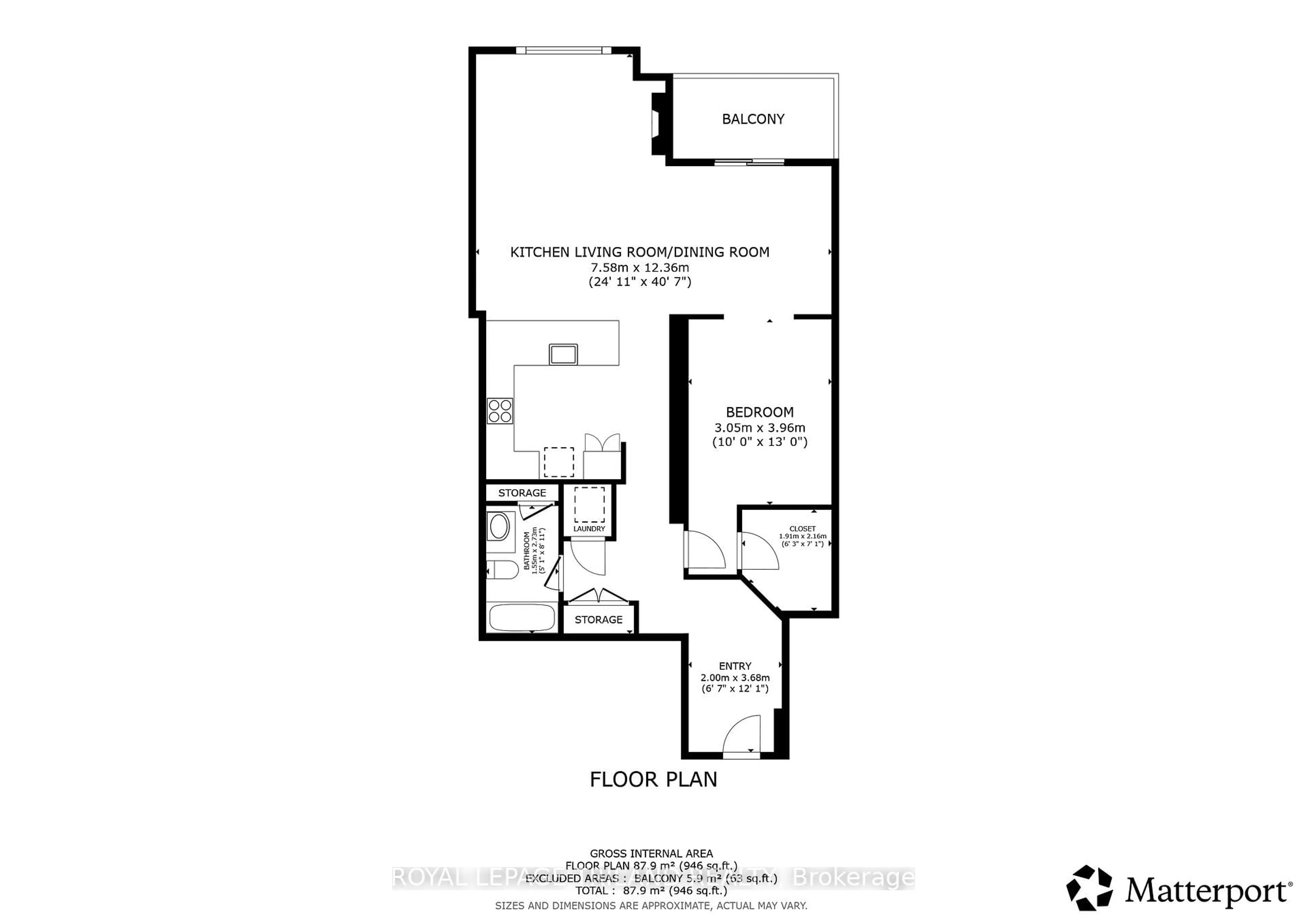 Floor plan for 330 Ridout St #801, London East Ontario N6C 3Z3