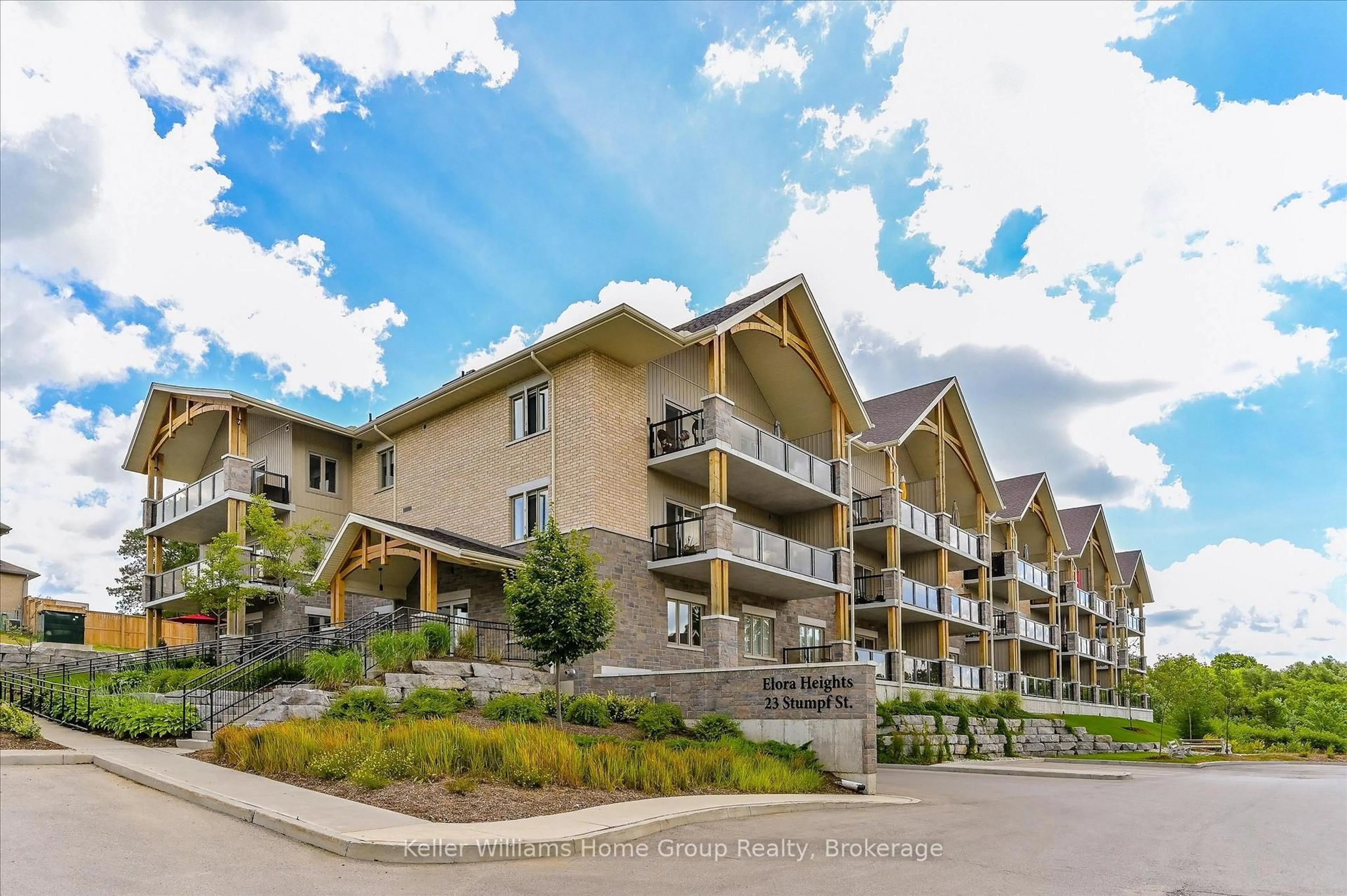 Patio, mountain view for 23 Stumpf St #102, Centre Wellington Ontario N0B 1S0
