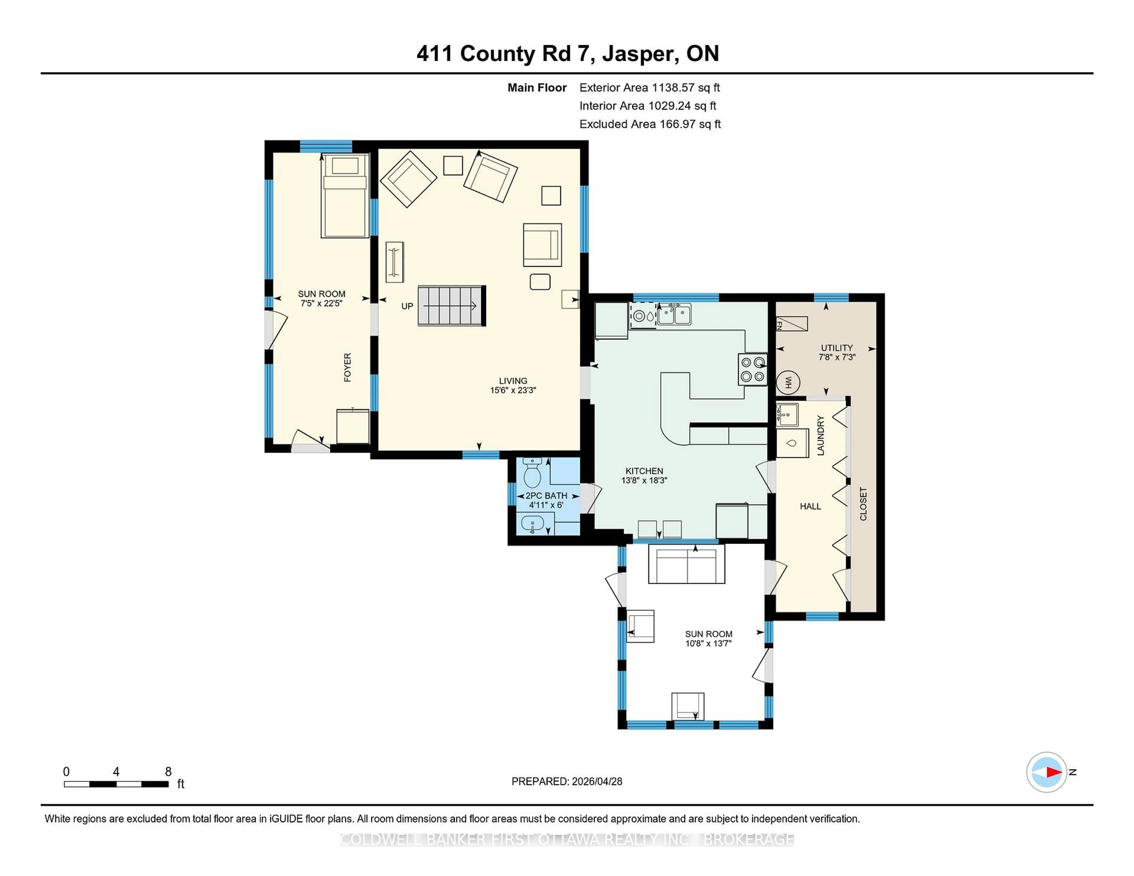 Floor plan for 411 County Rd 7, Elizabethtown-Kitley Ontario K0G 1G0