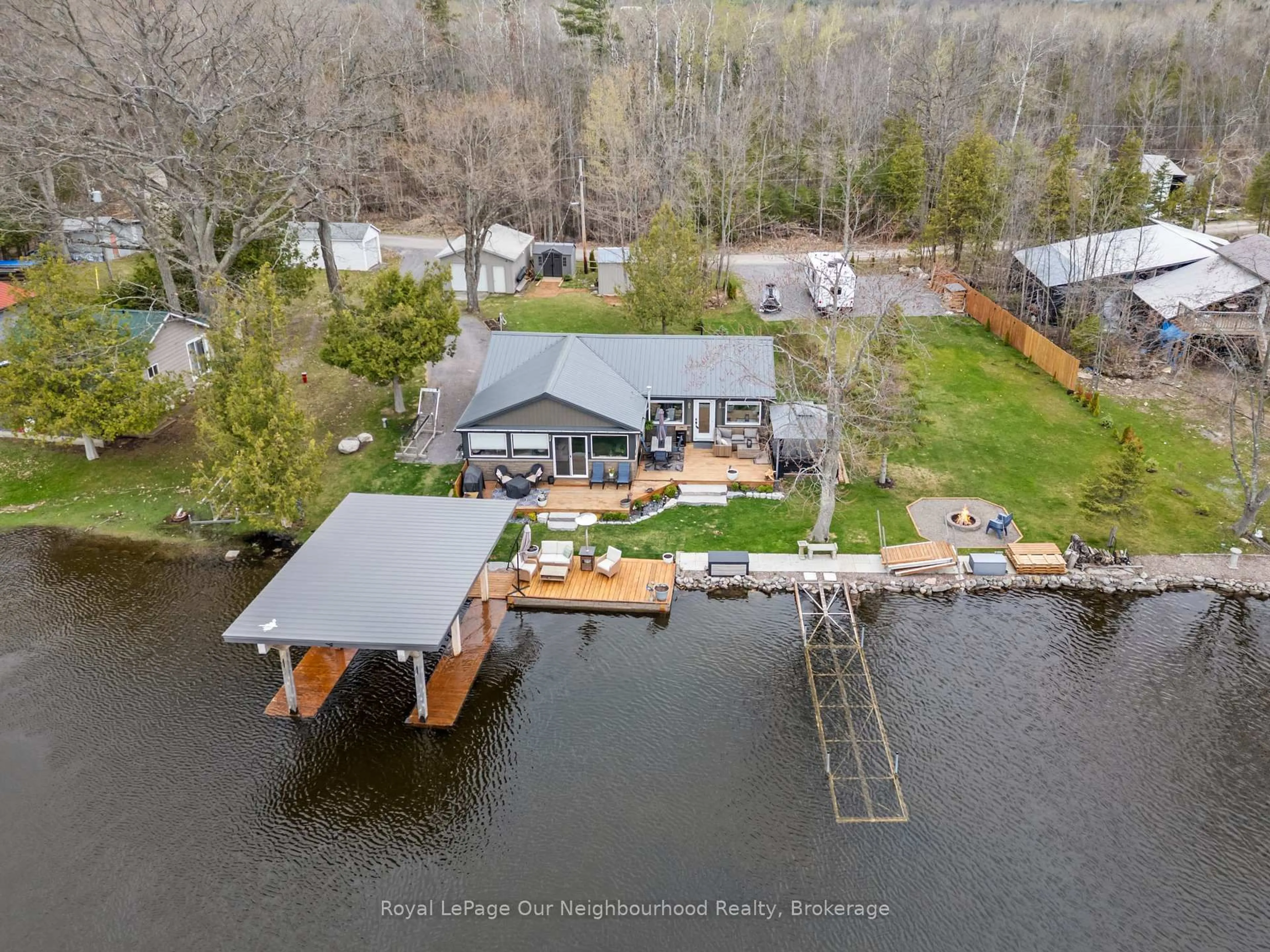 A pic from outside/outdoor area/front of a property/back of a property/a pic from drone, water/lake/river/ocean view for 1000 Garratt Rd #F, Trent Hills Ontario K0L 1Z0