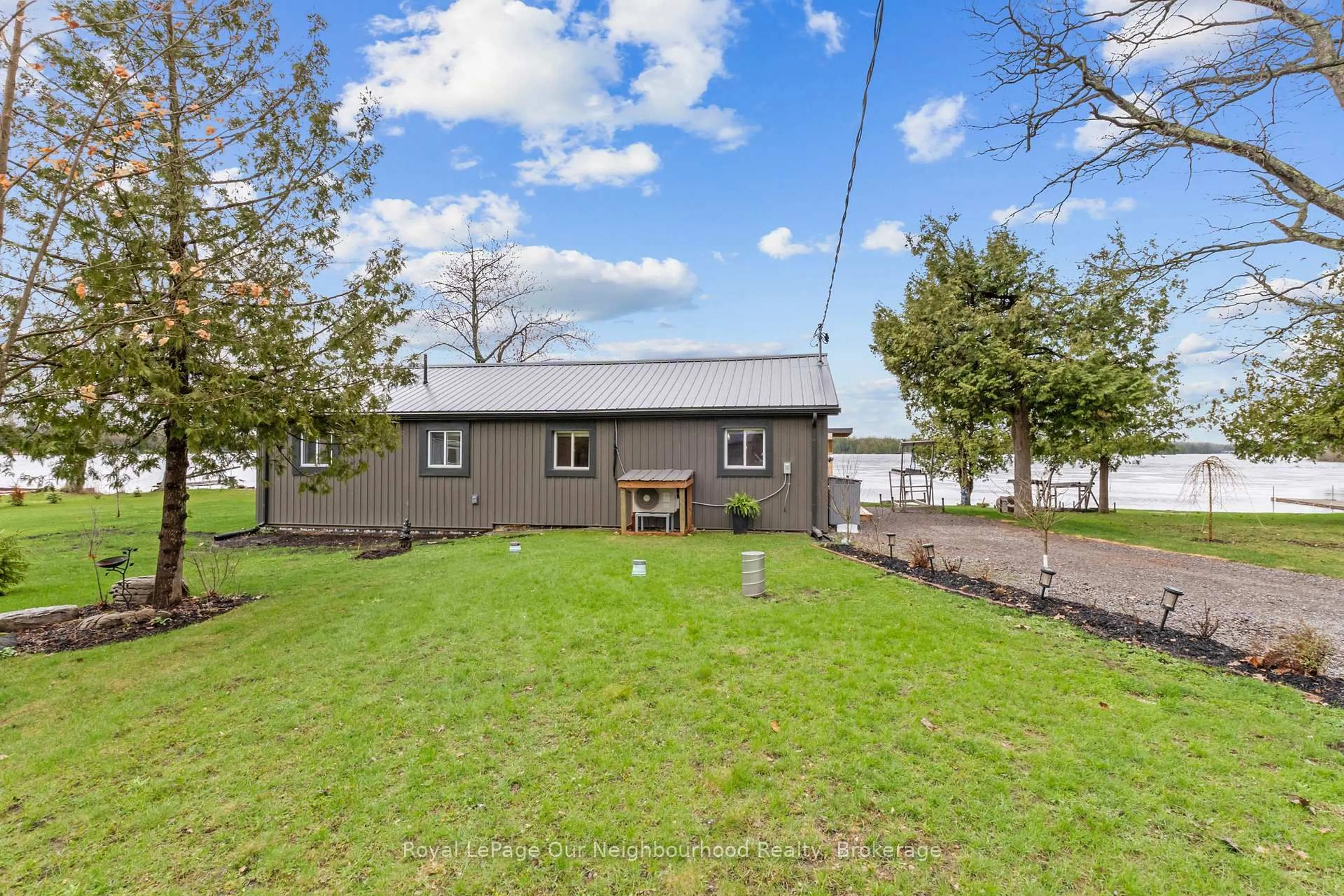 A pic from outside/outdoor area/front of a property/back of a property/a pic from drone, water/lake/river/ocean view for 1000 Garratt Rd #F, Trent Hills Ontario K0L 1Z0