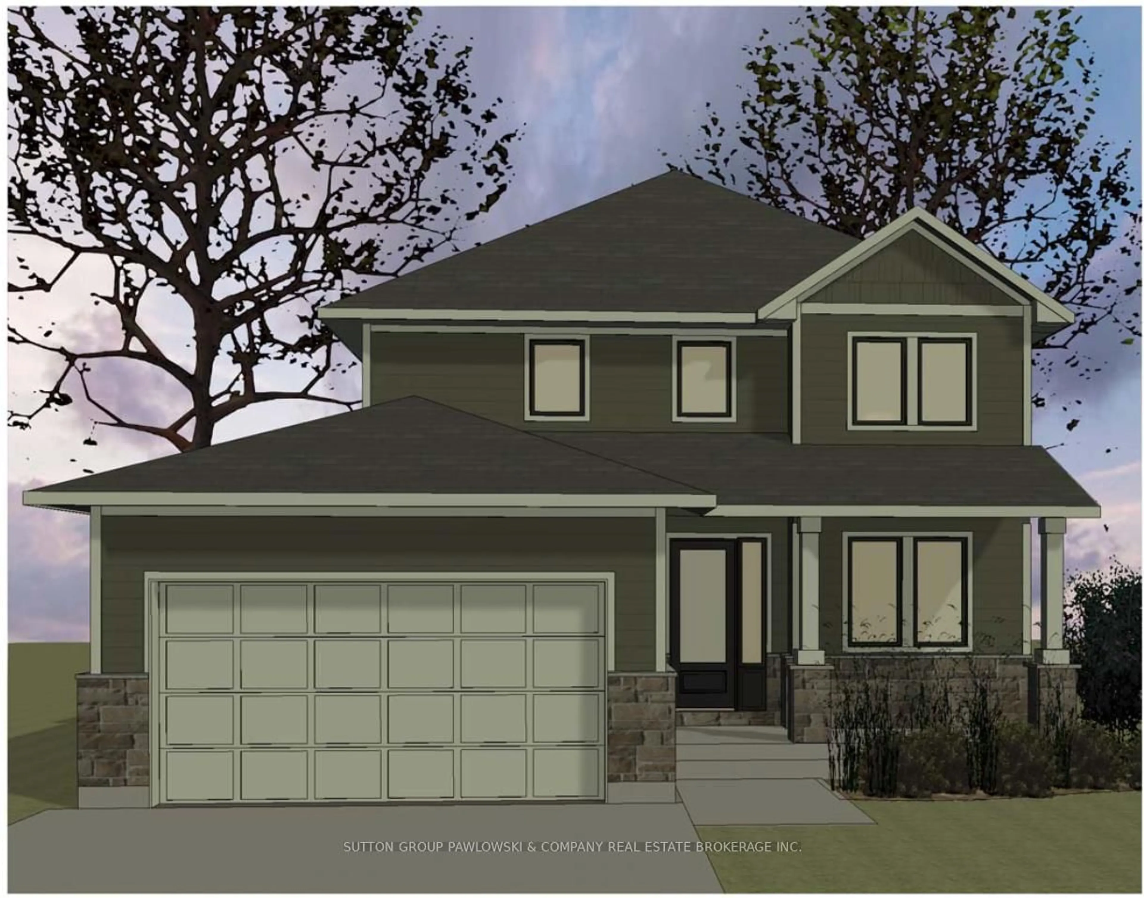 Home with vinyl exterior material, street for 91 Dearing Dr #Lot #27, South Huron Ontario N0M 1T0