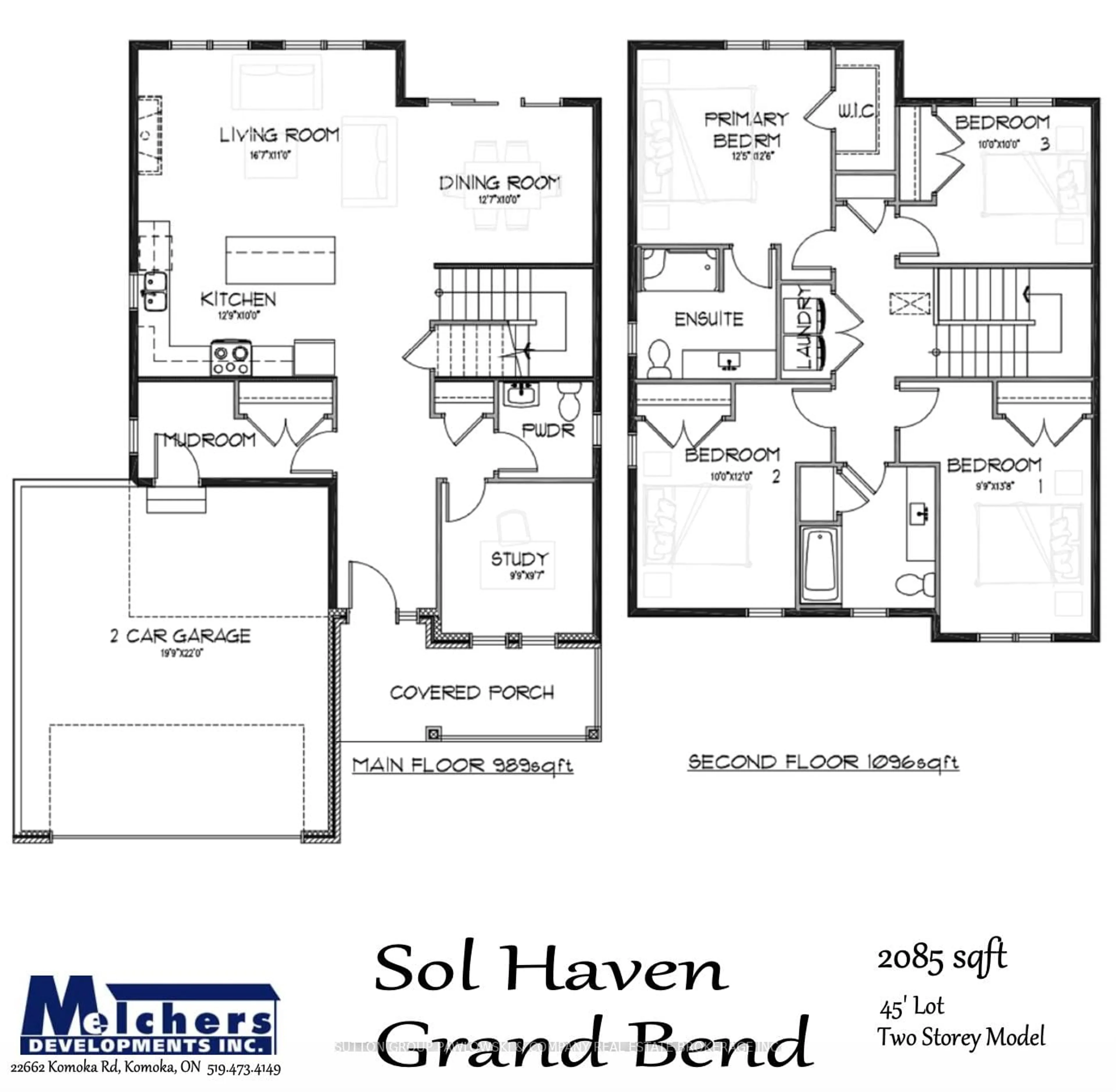 Floor plan for 91 Dearing Dr #Lot #27, South Huron Ontario N0M 1T0