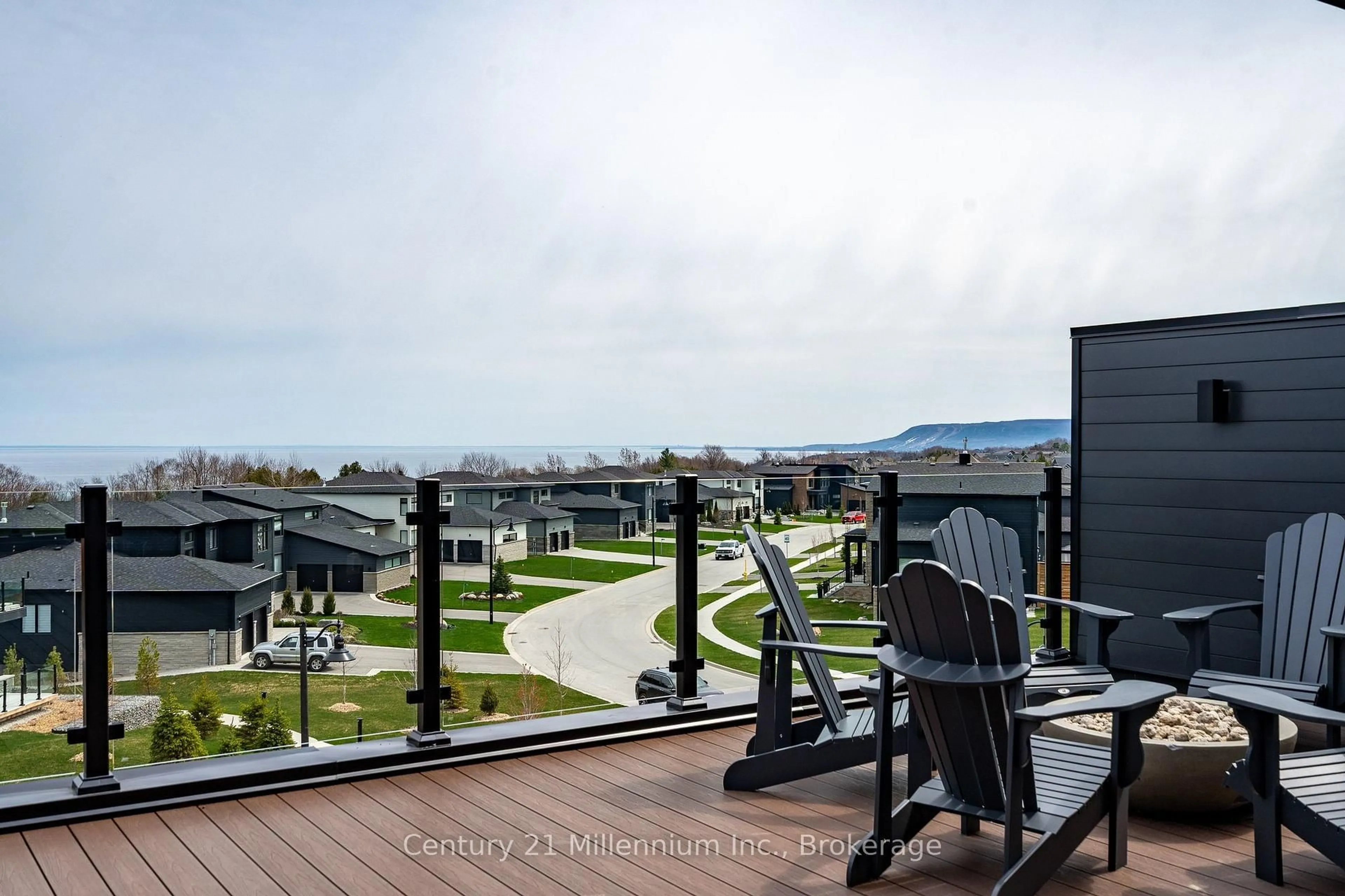 Patio, mountain view for 117 Sladden Crt ## 2, Blue Mountains Ontario N0H 2P0