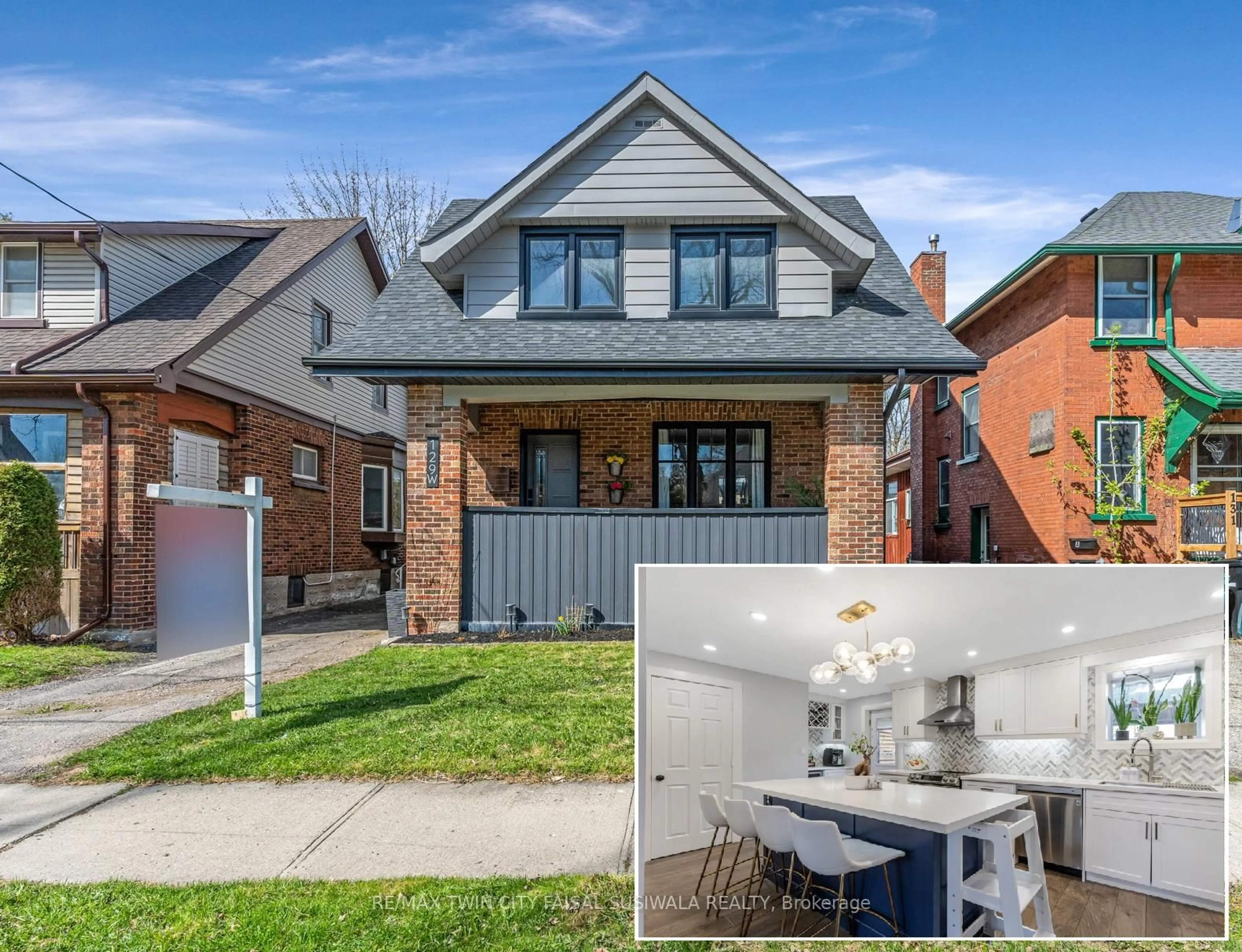 Home with brick exterior material, street for 129 Ahrens St, Kitchener Ontario N2H 4C4