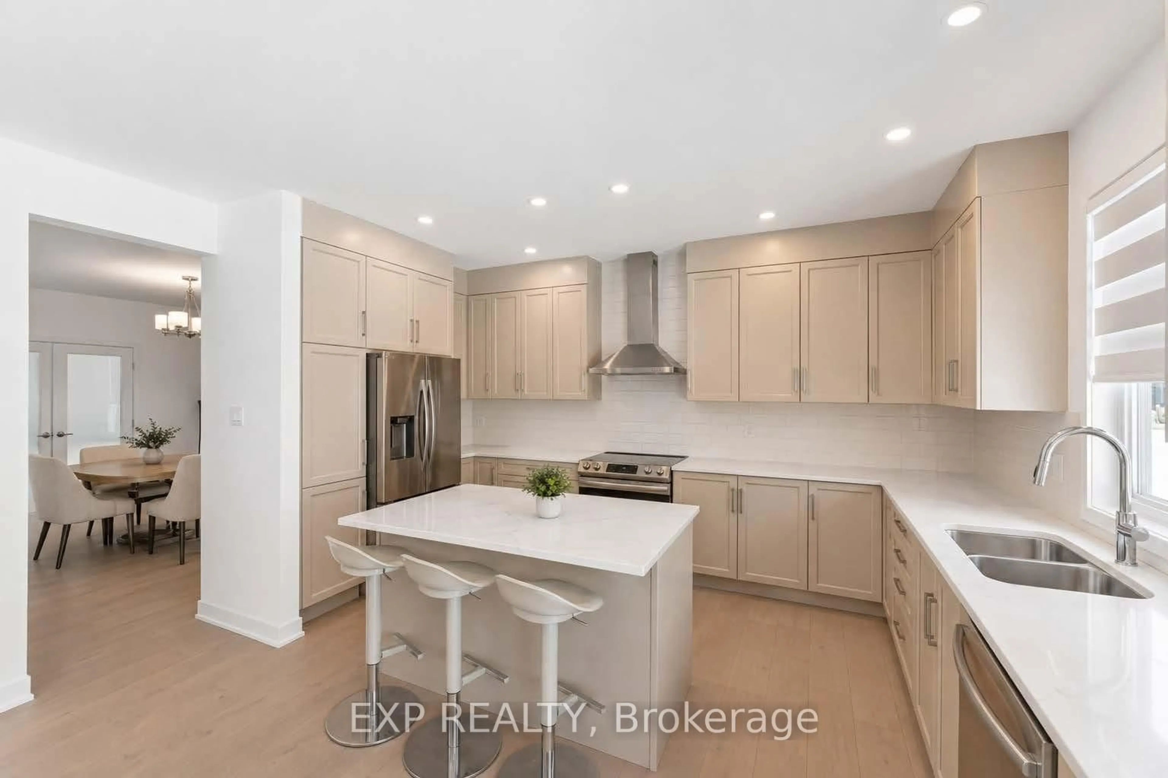 Open concept kitchen, ceramic/tile floor for 511 Adanae Way, Ottawa Ontario K4M 0L6