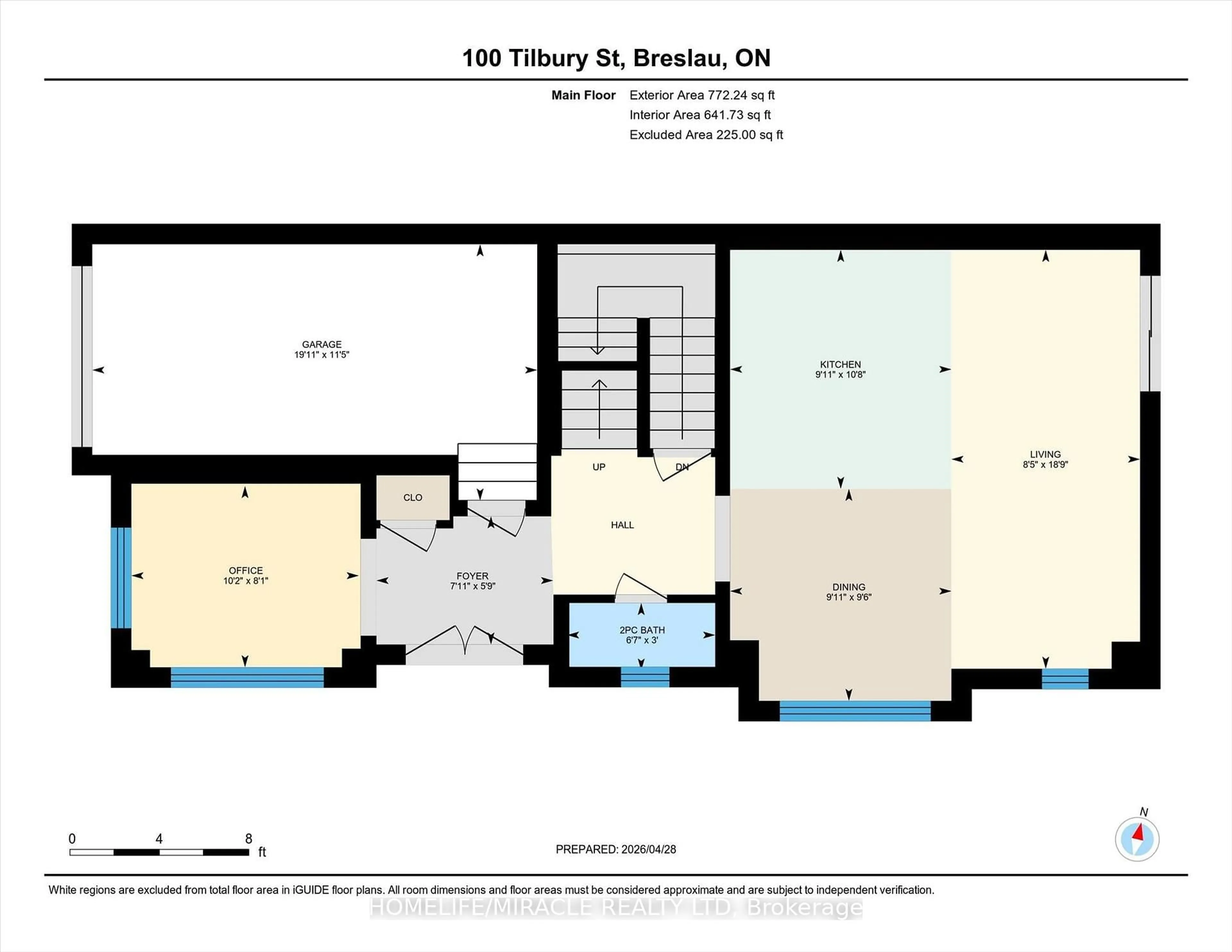 Floor plan for 100 Tilbury St, Woolwich Ontario N0B 1M0