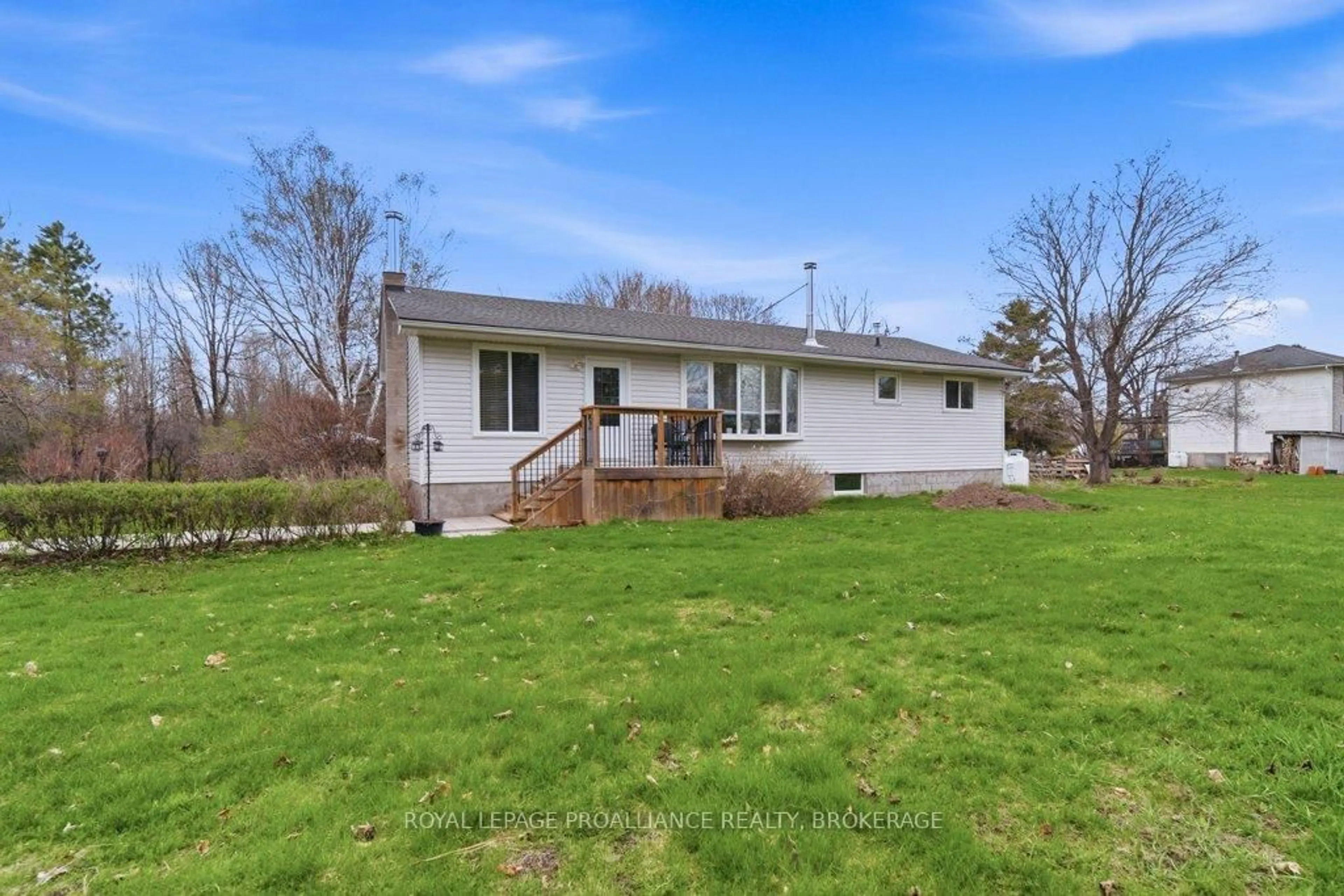 A pic from outside/outdoor area/front of a property/back of a property/a pic from drone, water/lake/river/ocean view for 527 Bush Rd, Rideau Lakes Ontario K0G 1E0