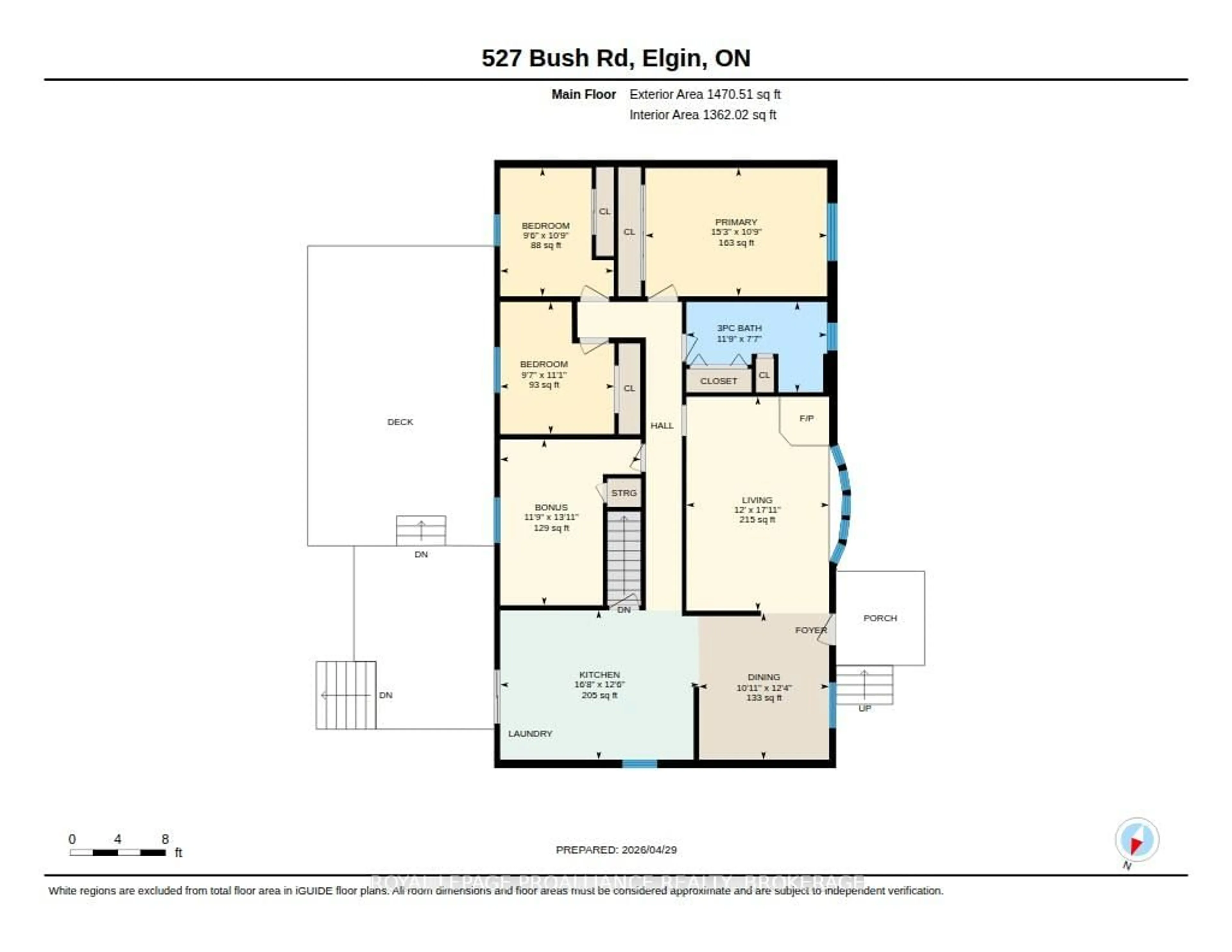 Floor plan for 527 Bush Rd, Rideau Lakes Ontario K0G 1E0
