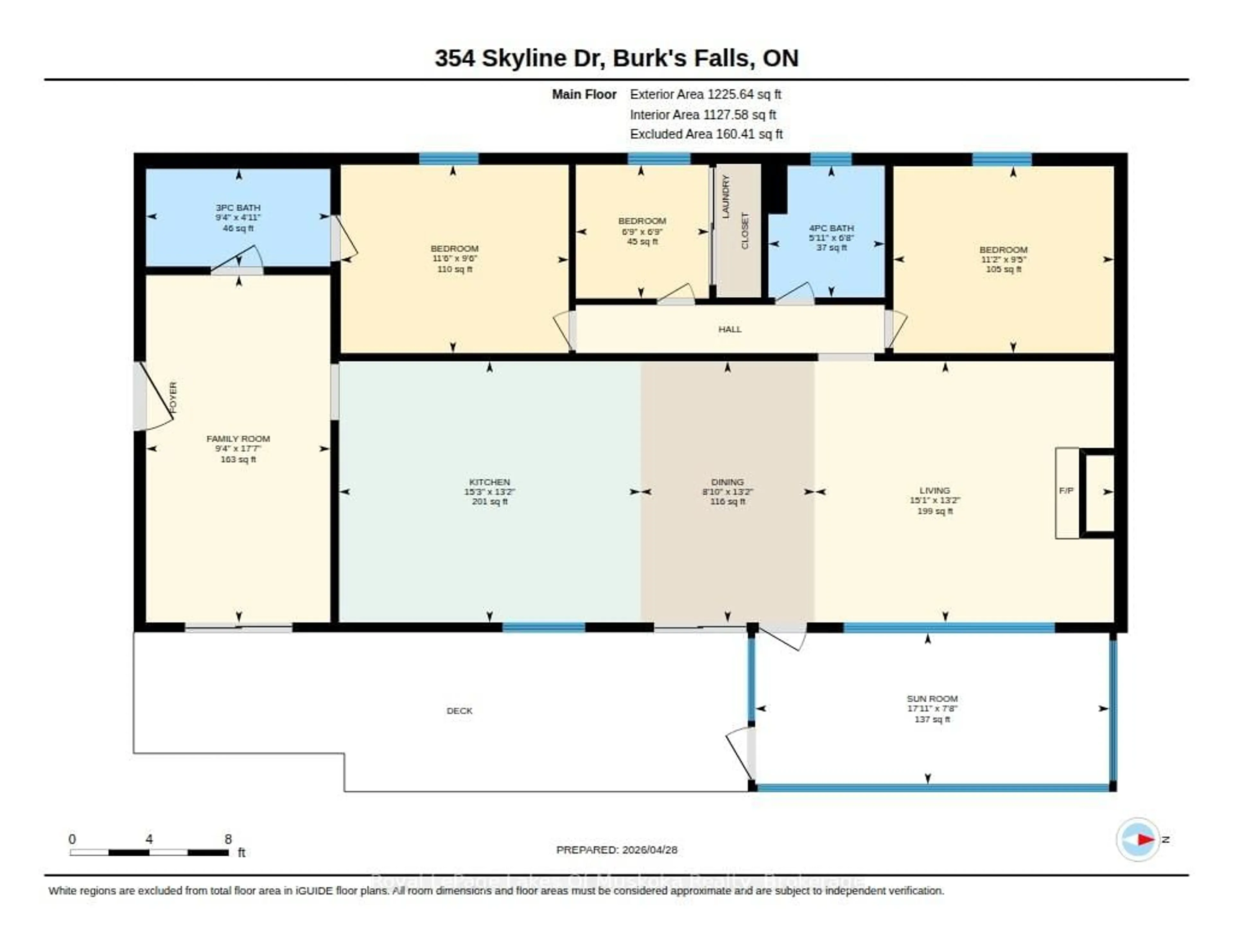 Floor plan for 354 Skyline Dr, Armour Ontario P0A 1L0