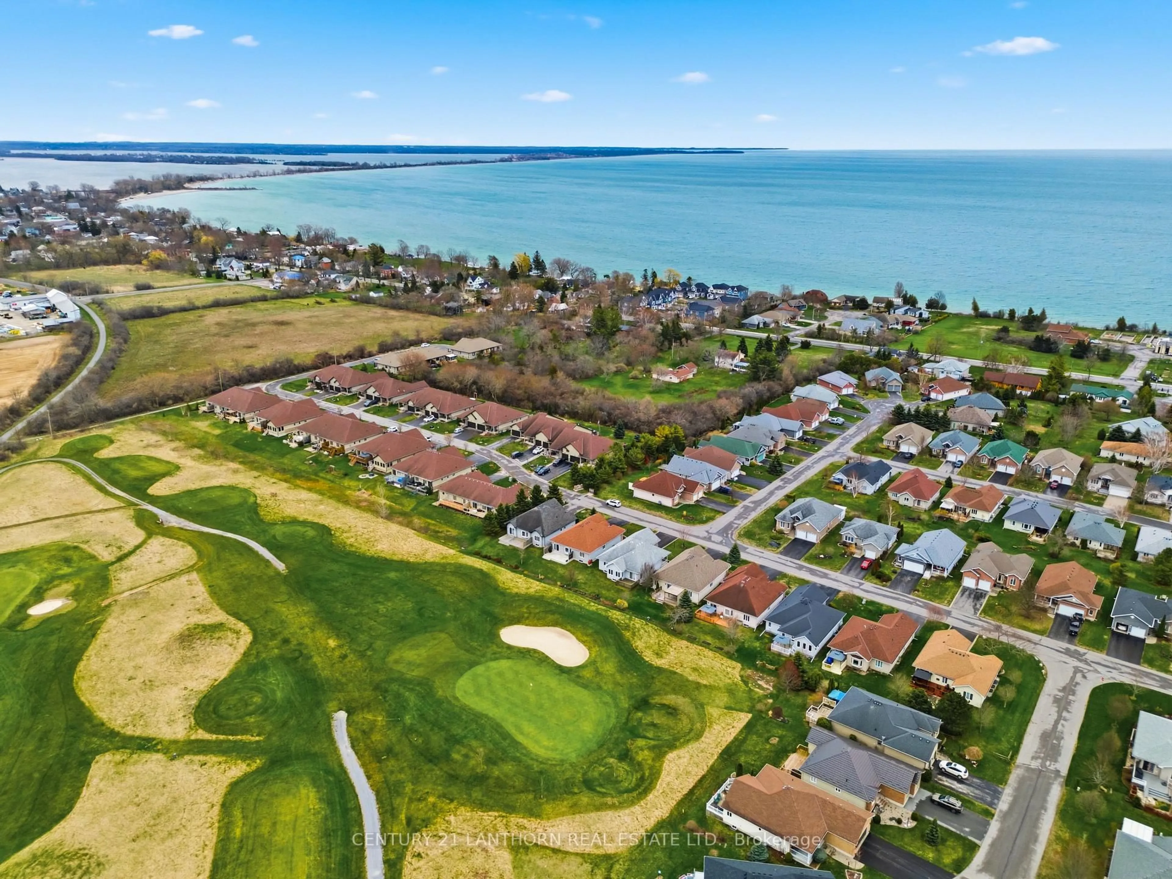 A pic from outside/outdoor area/front of a property/back of a property/a pic from drone, water/lake/river/ocean view for 43 Aletha Dr, Prince Edward County Ontario K0K 3L0