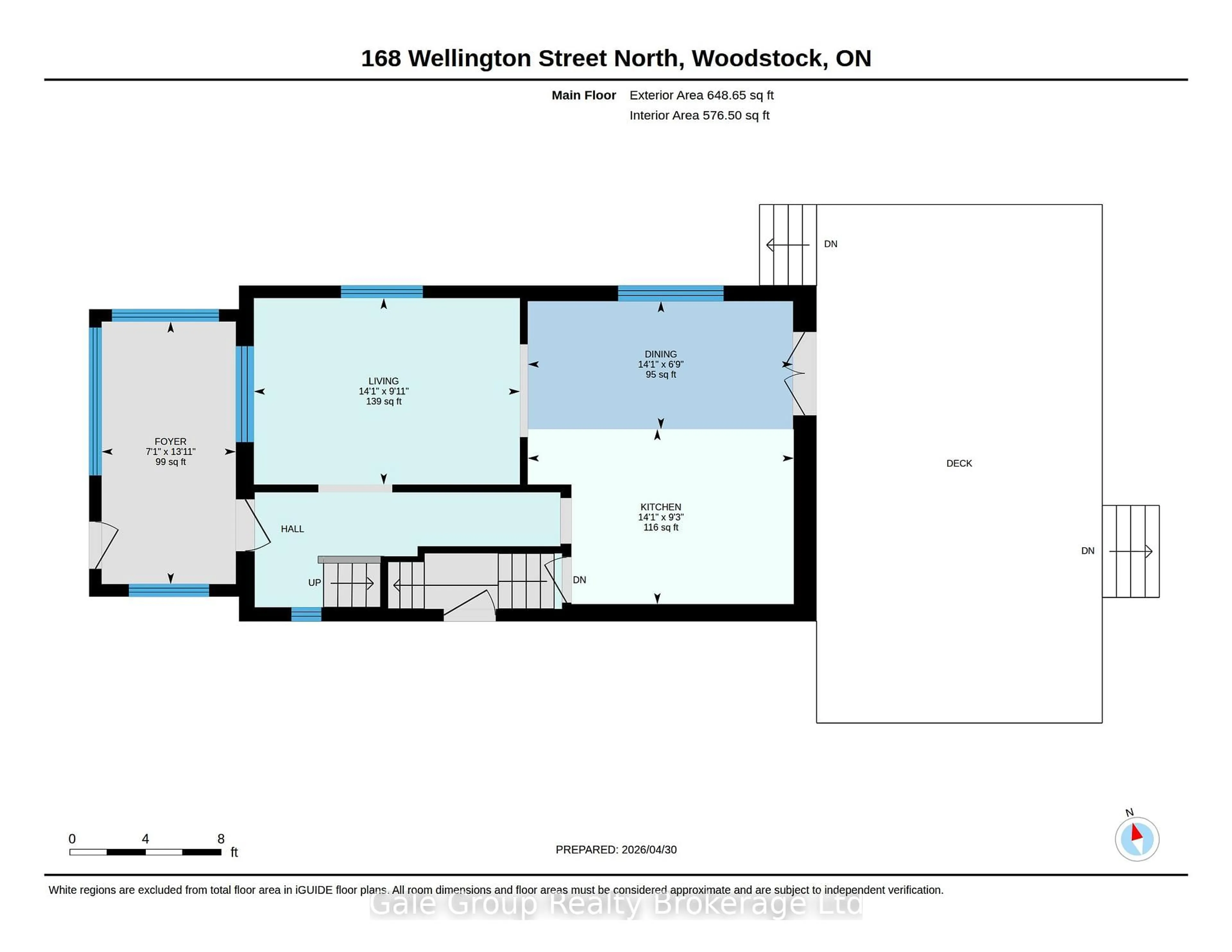 Floor plan for 168 Wellington St, Woodstock Ontario N4S 6R6