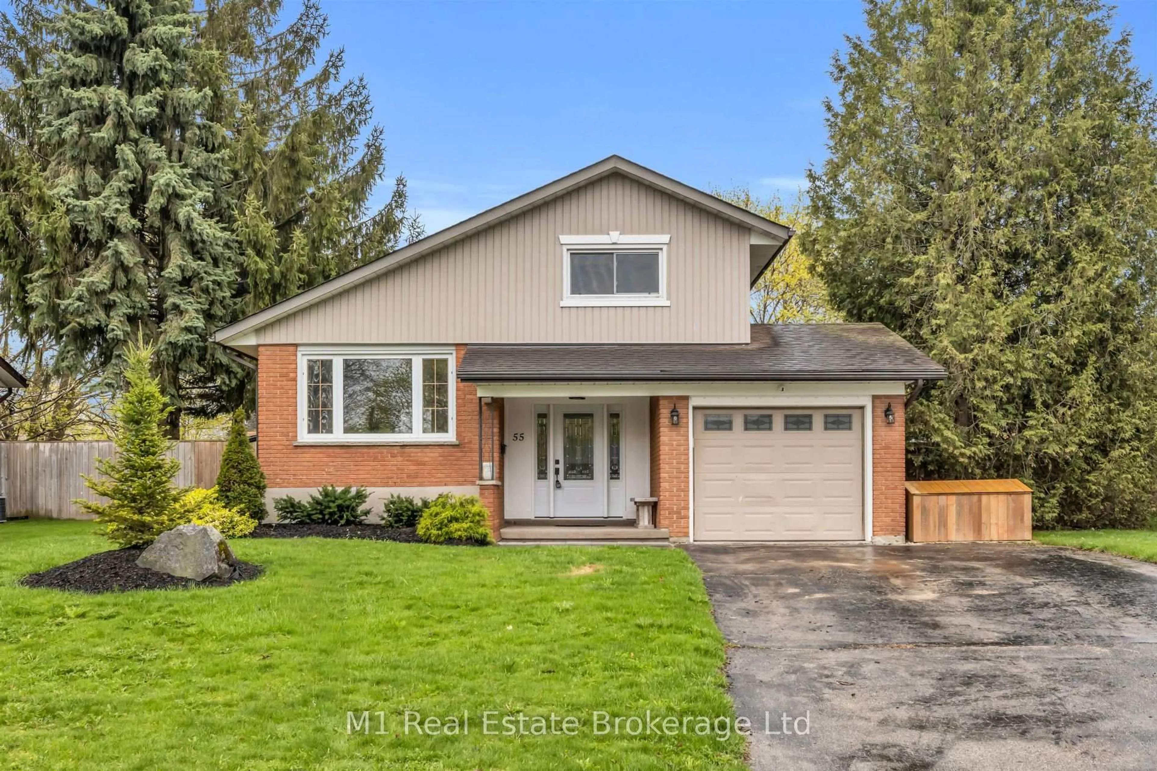 Home with brick exterior material, street for 55 SECOND St, Woolwich Ontario N3B 1H1