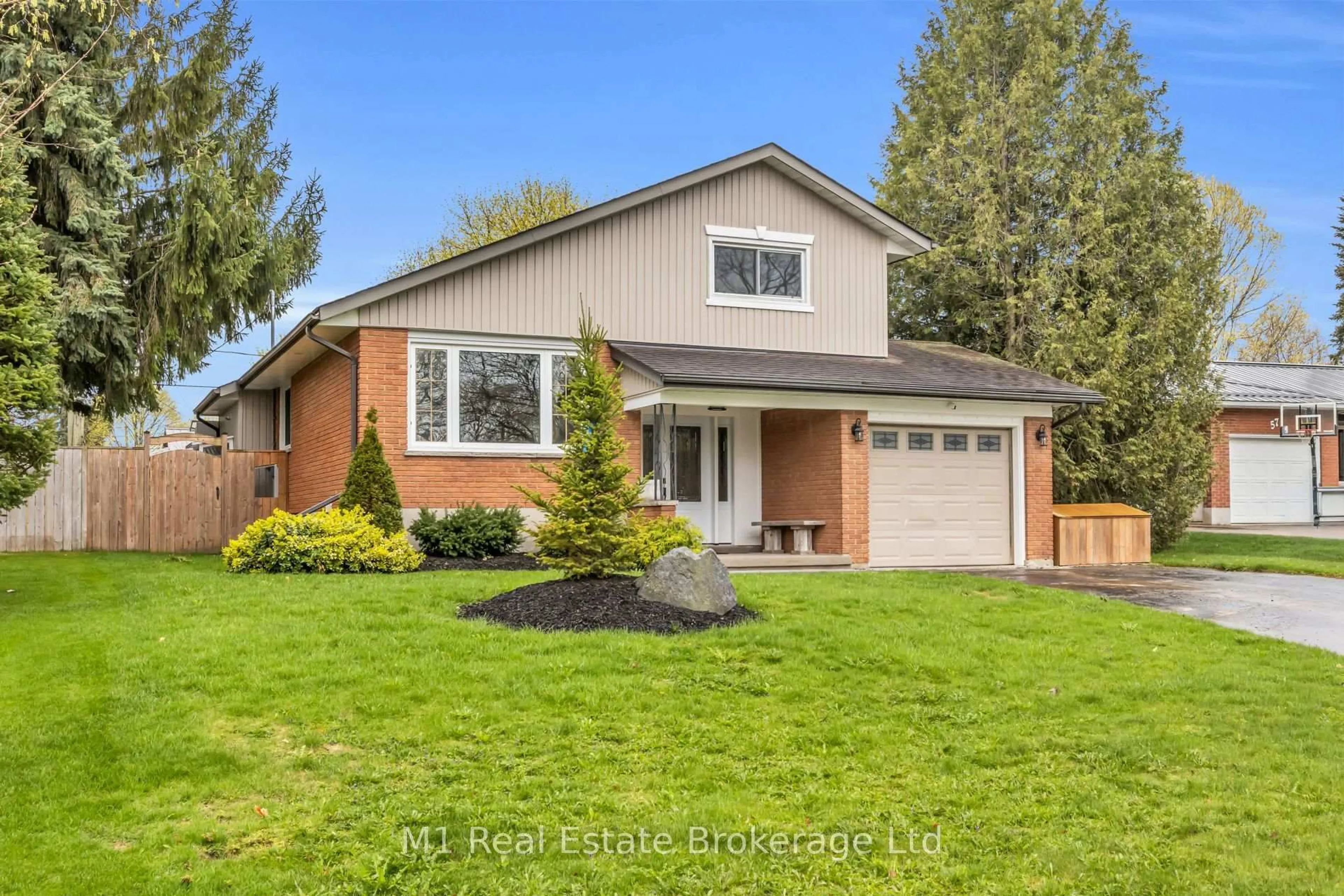 Home with vinyl exterior material, street for 55 SECOND St, Woolwich Ontario N3B 1H1