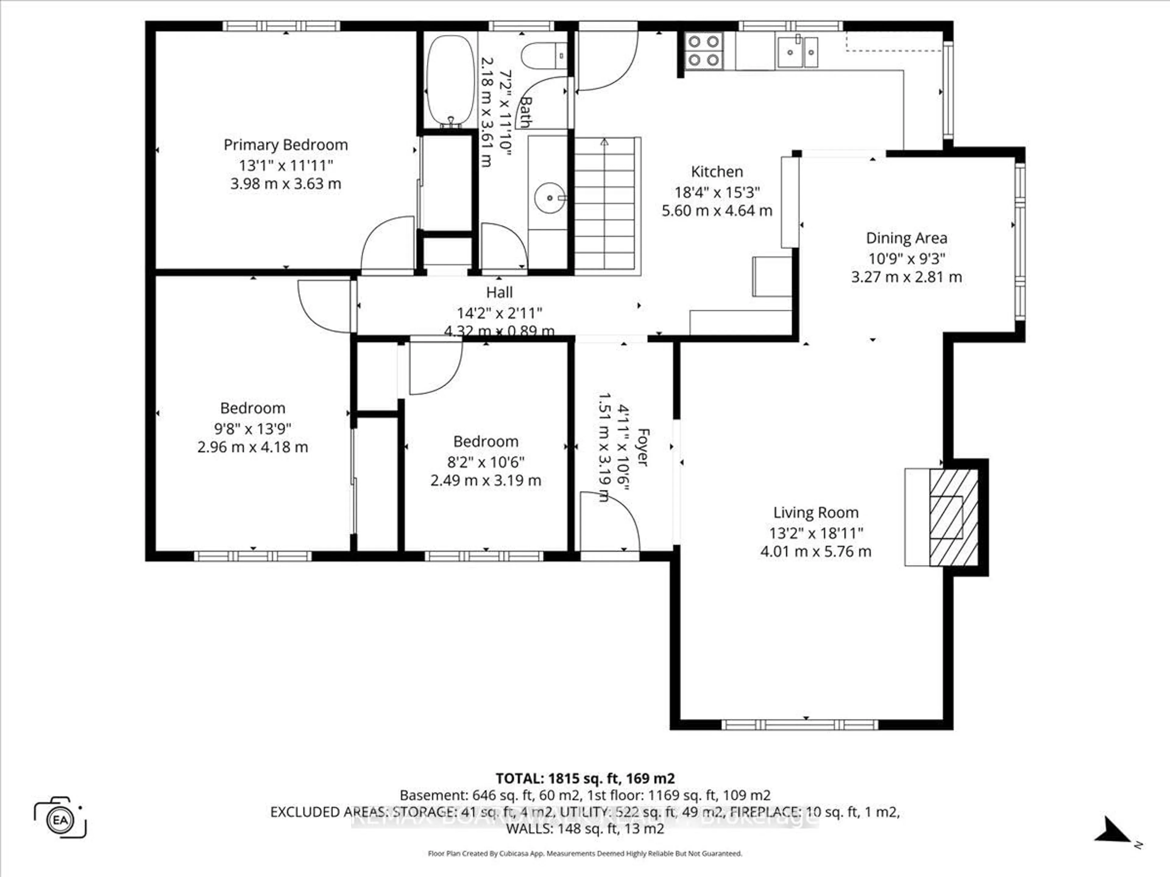 Floor plan for 72 Crownhill St, Ottawa Ontario K1J 7K8