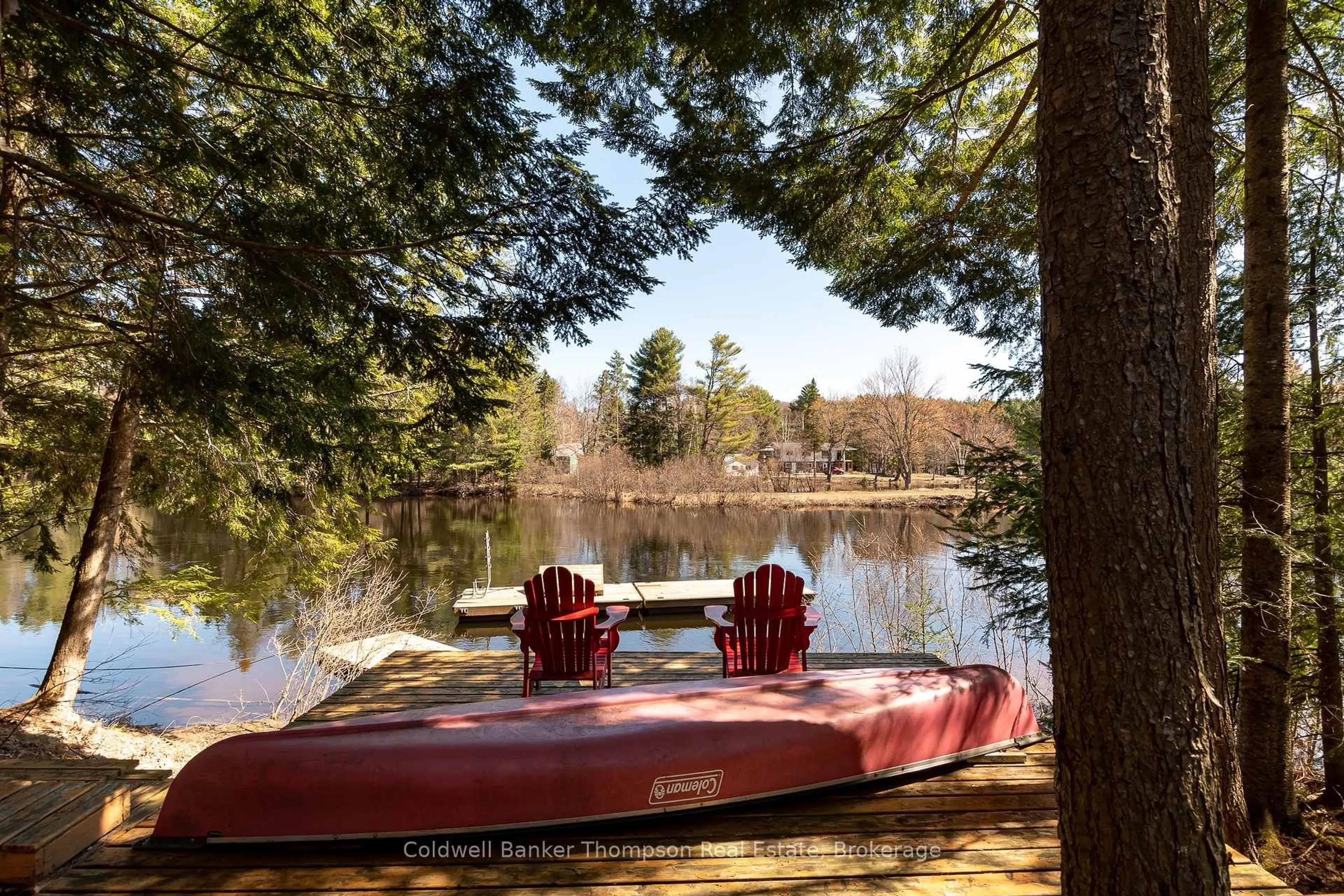 Patio, water/lake/river/ocean view for 48 Shellwood Shores Ave, Huntsville Ontario P1H 2M4