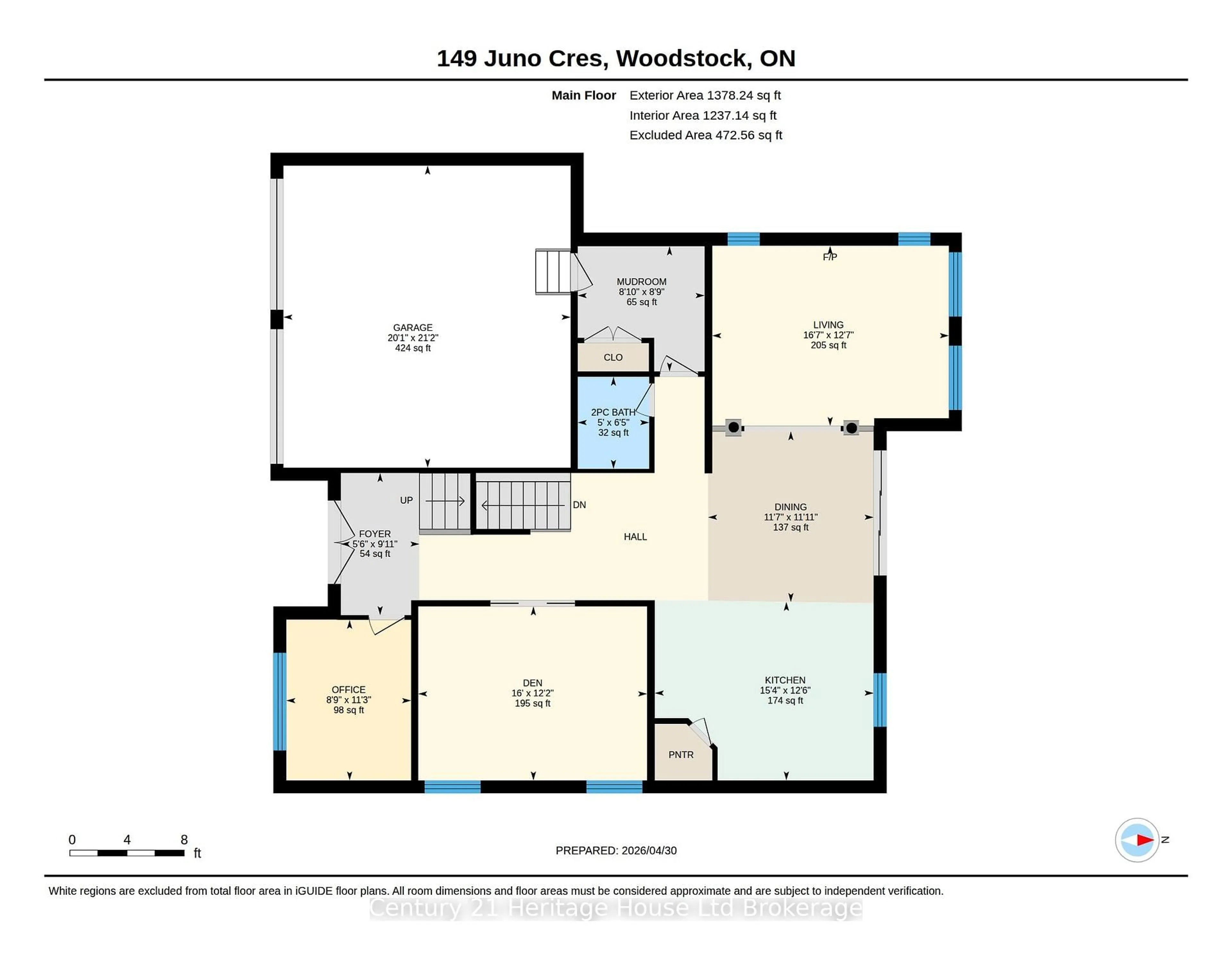 Floor plan for 149 Juno Cres, Woodstock Ontario N4T 0H6