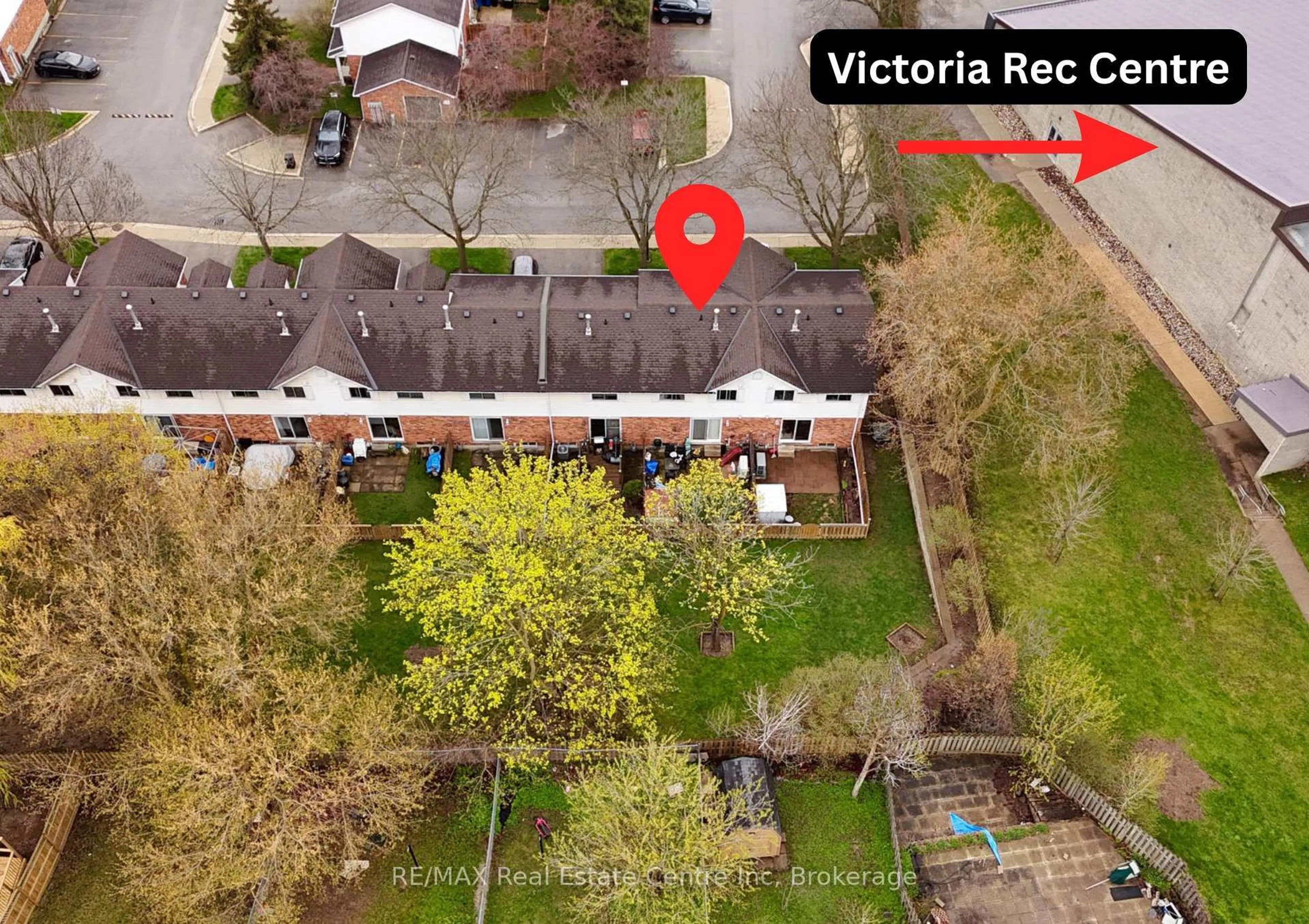 A pic from outside/outdoor area/front of a property/back of a property/a pic from drone, street for 129 Victoria Rd #16, Guelph Ontario N1E 6V3