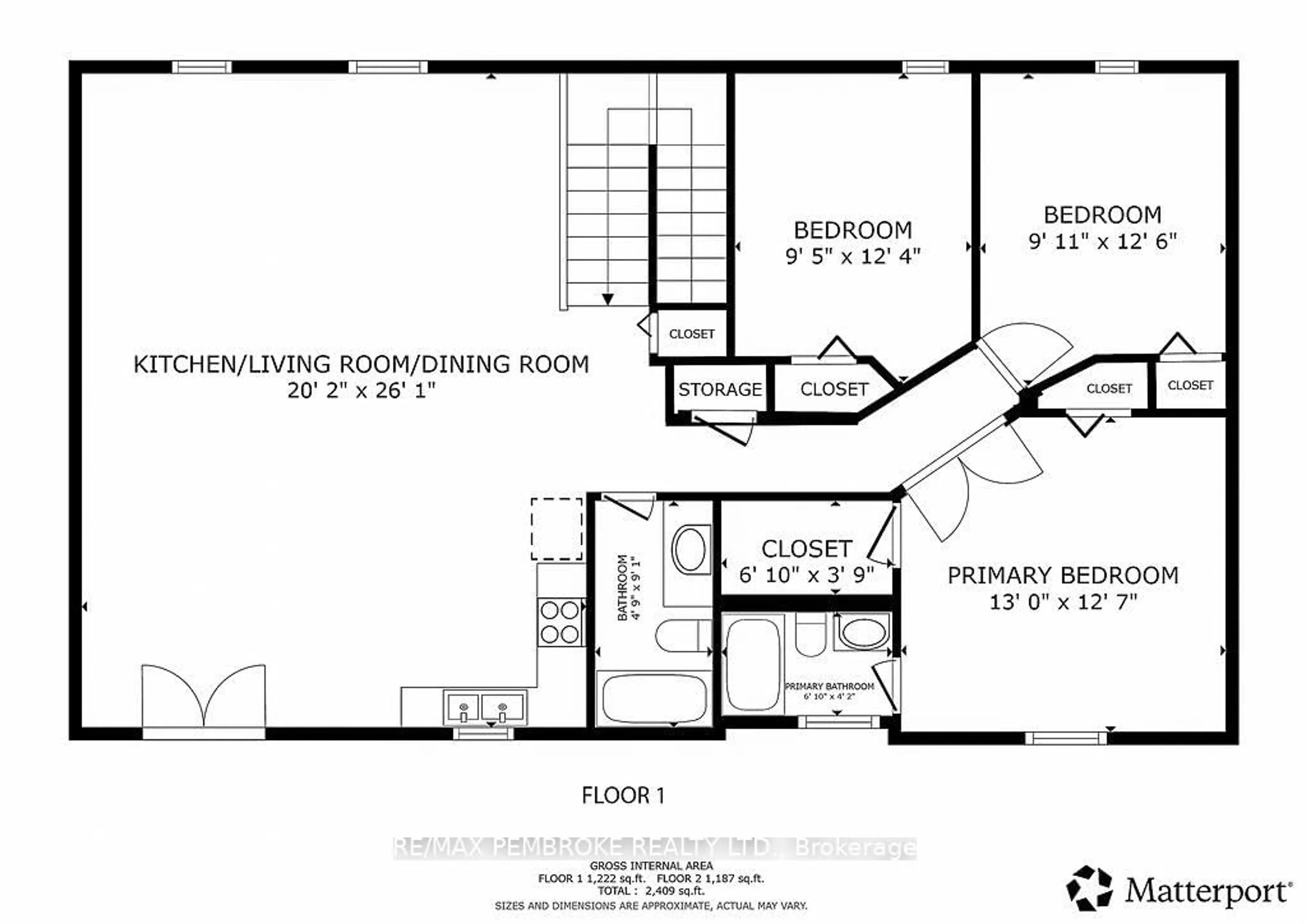 Floor plan for 610 Hummingbird Lane, Petawawa Ontario K8H 0A8