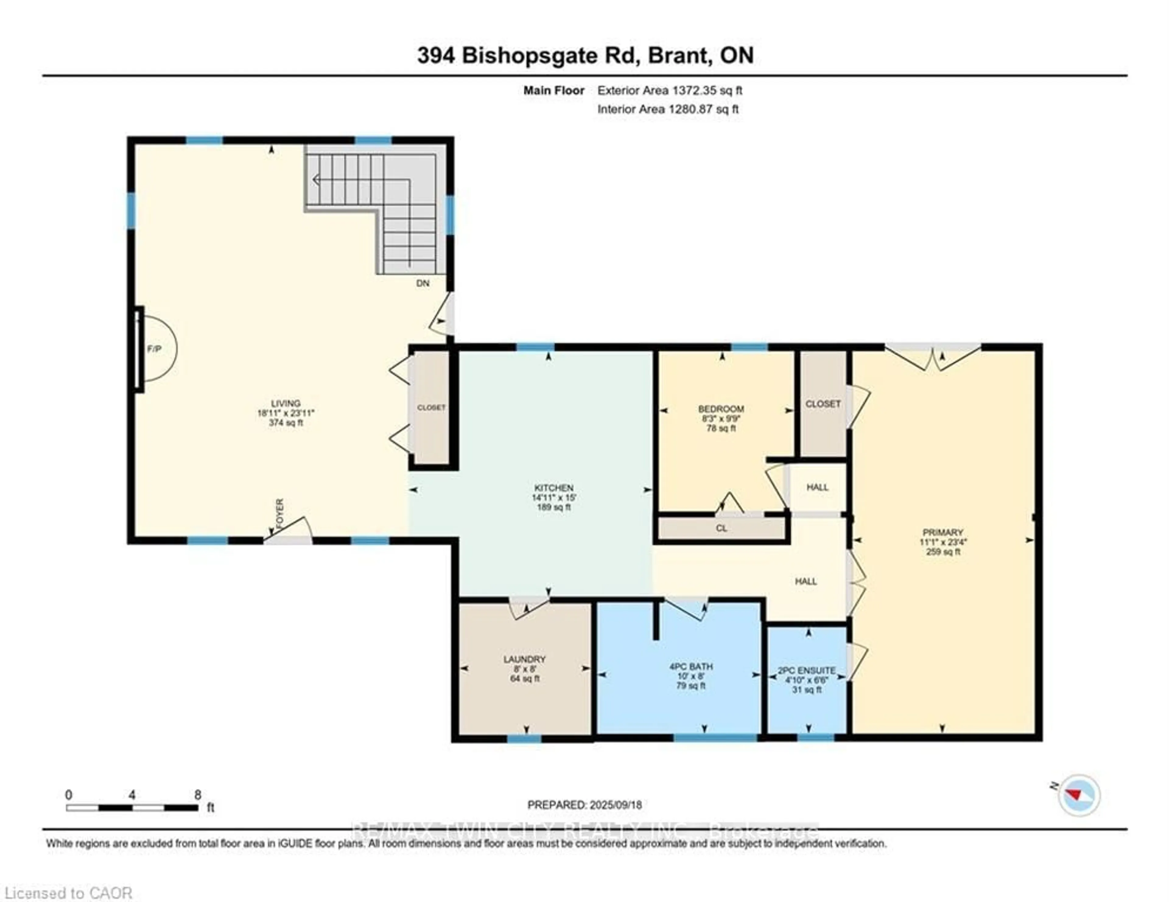 Floor plan for 394 Bishopsgate Rd, Brant Ontario N3R 0B8
