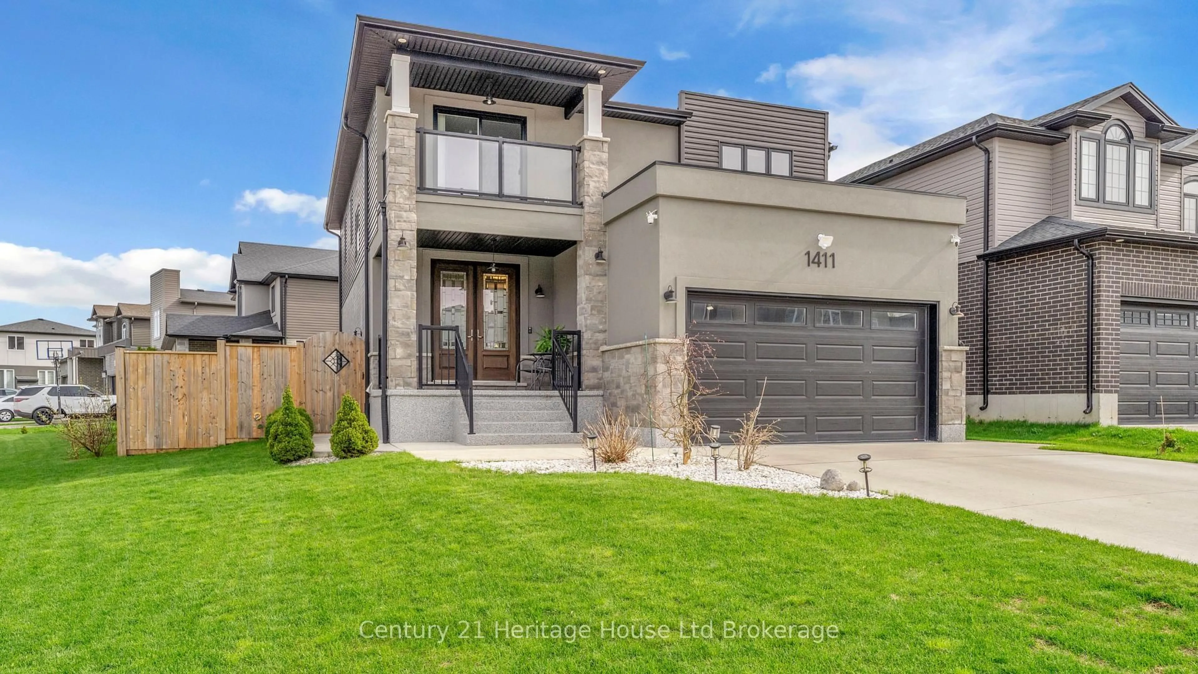 Home with brick exterior material, street for 1411 Sandbar St, London North Ontario N6G 0V4